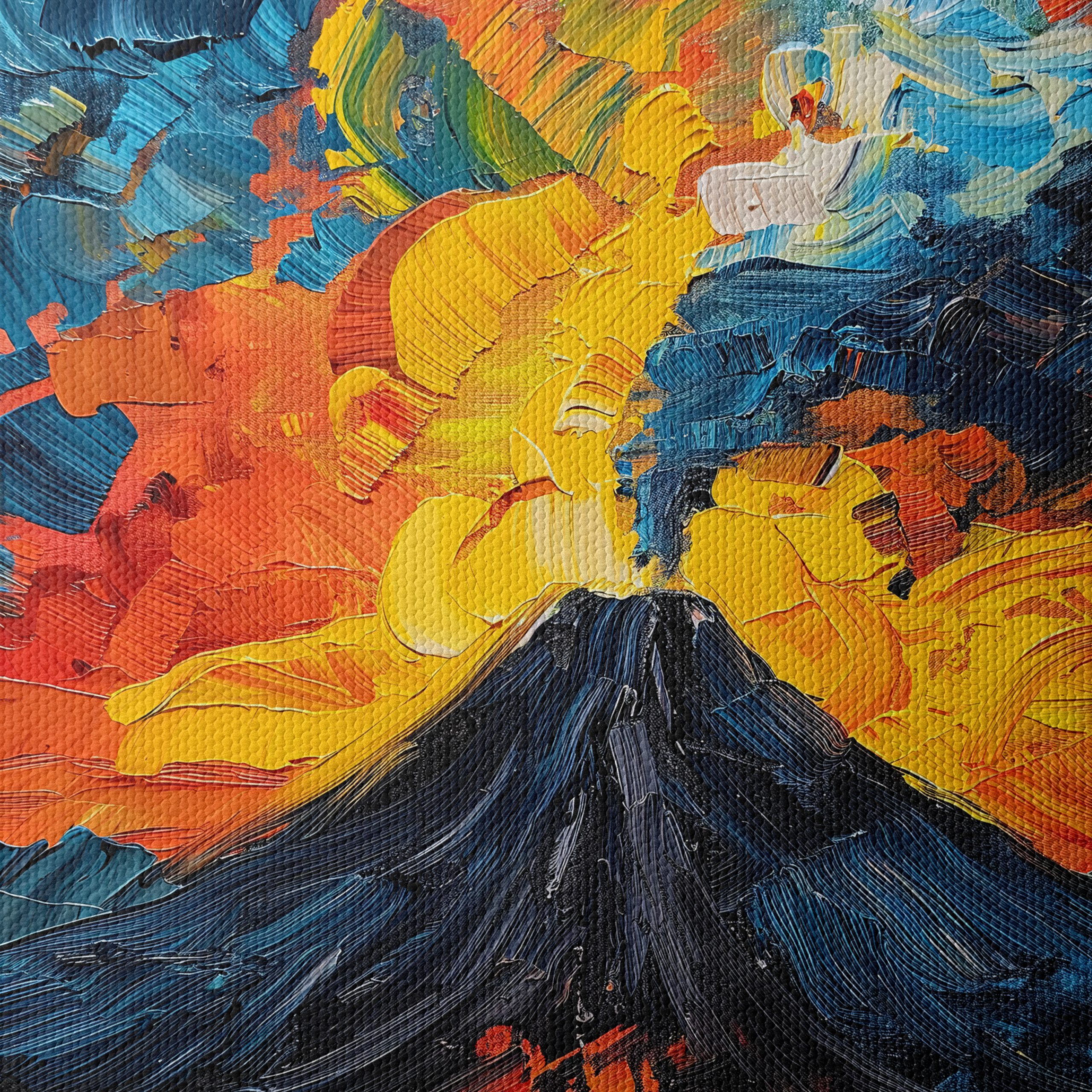 Volcano Erupting Under Colorful Skies - Image 4