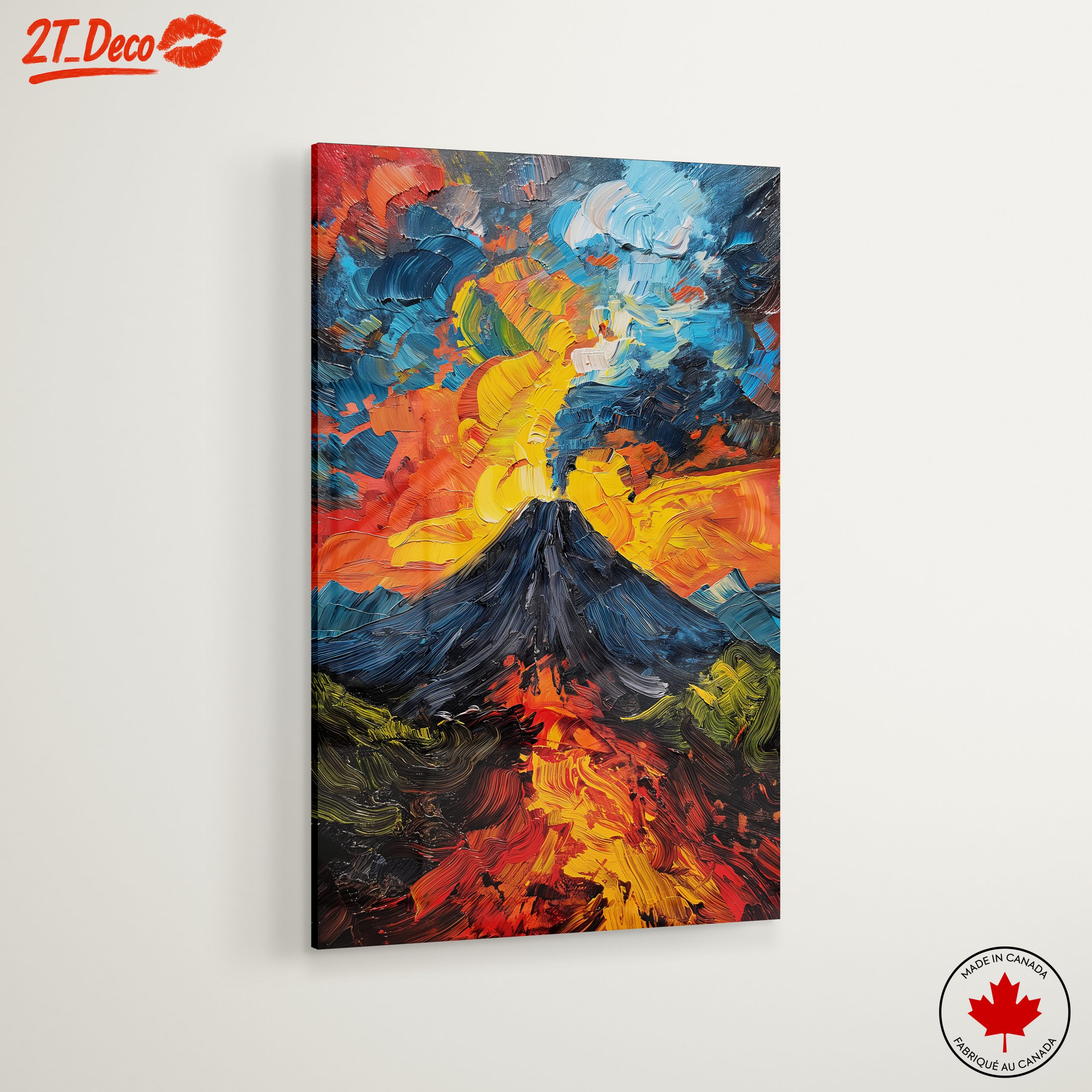 Volcano Erupting Under Colorful Skies - Image 6