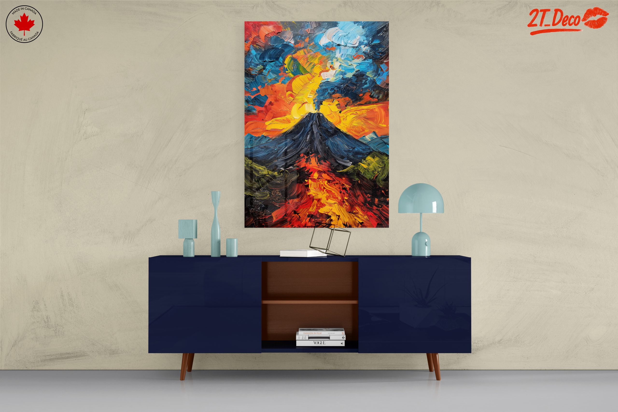 Volcano Erupting Under Colorful Skies - Image 8