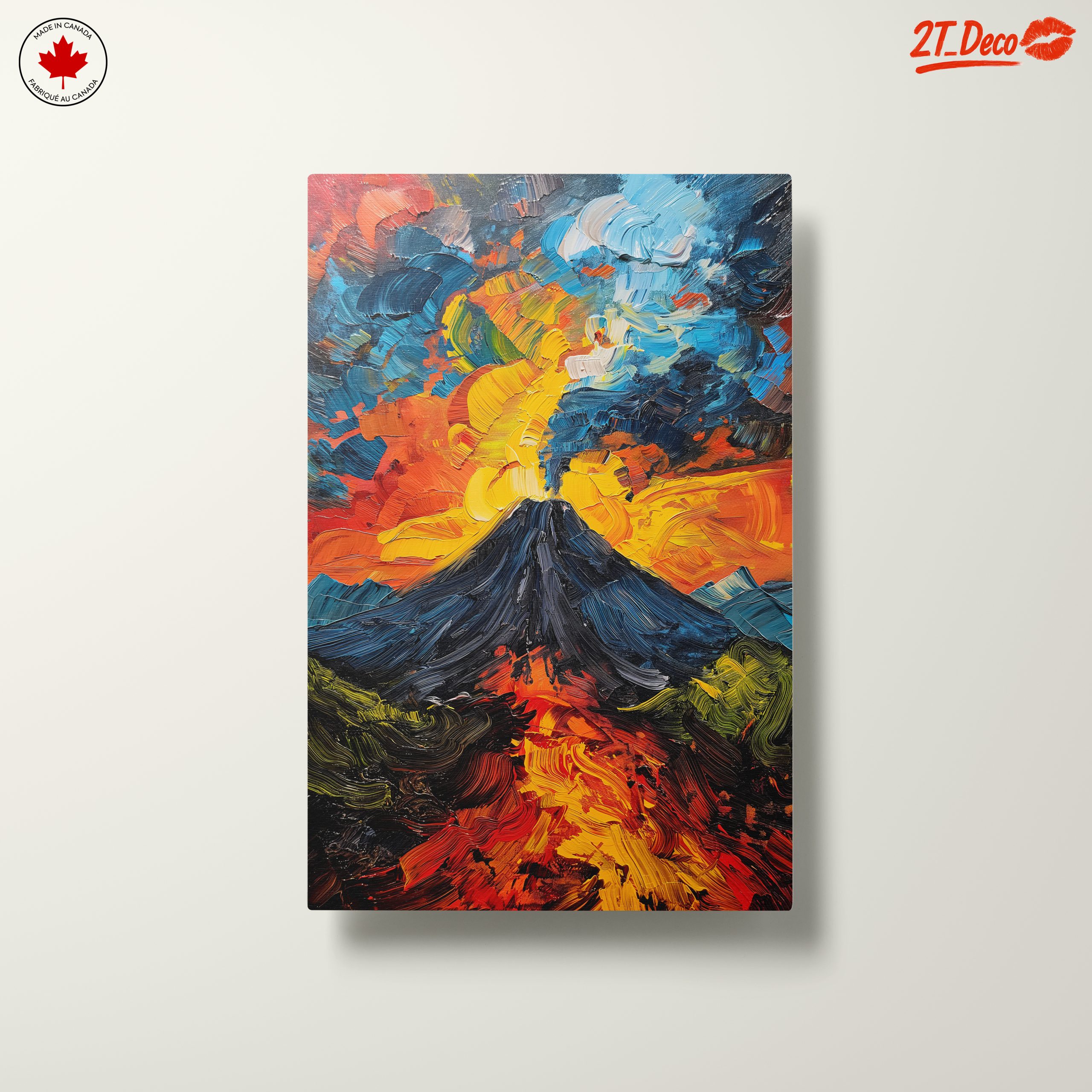 Volcano Erupting Under Colorful Skies - Image 10