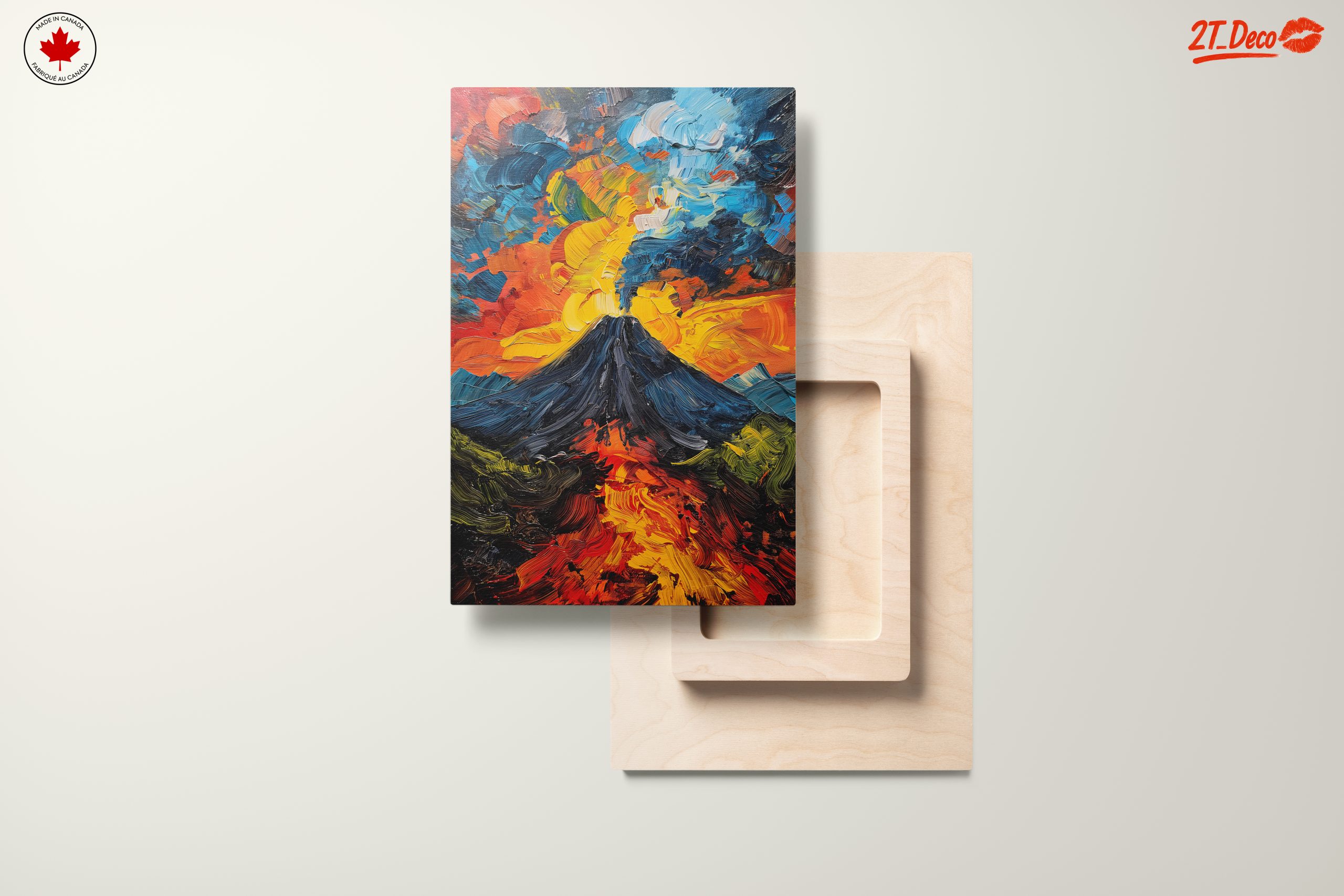 Volcano Erupting Under Colorful Skies - Image 11