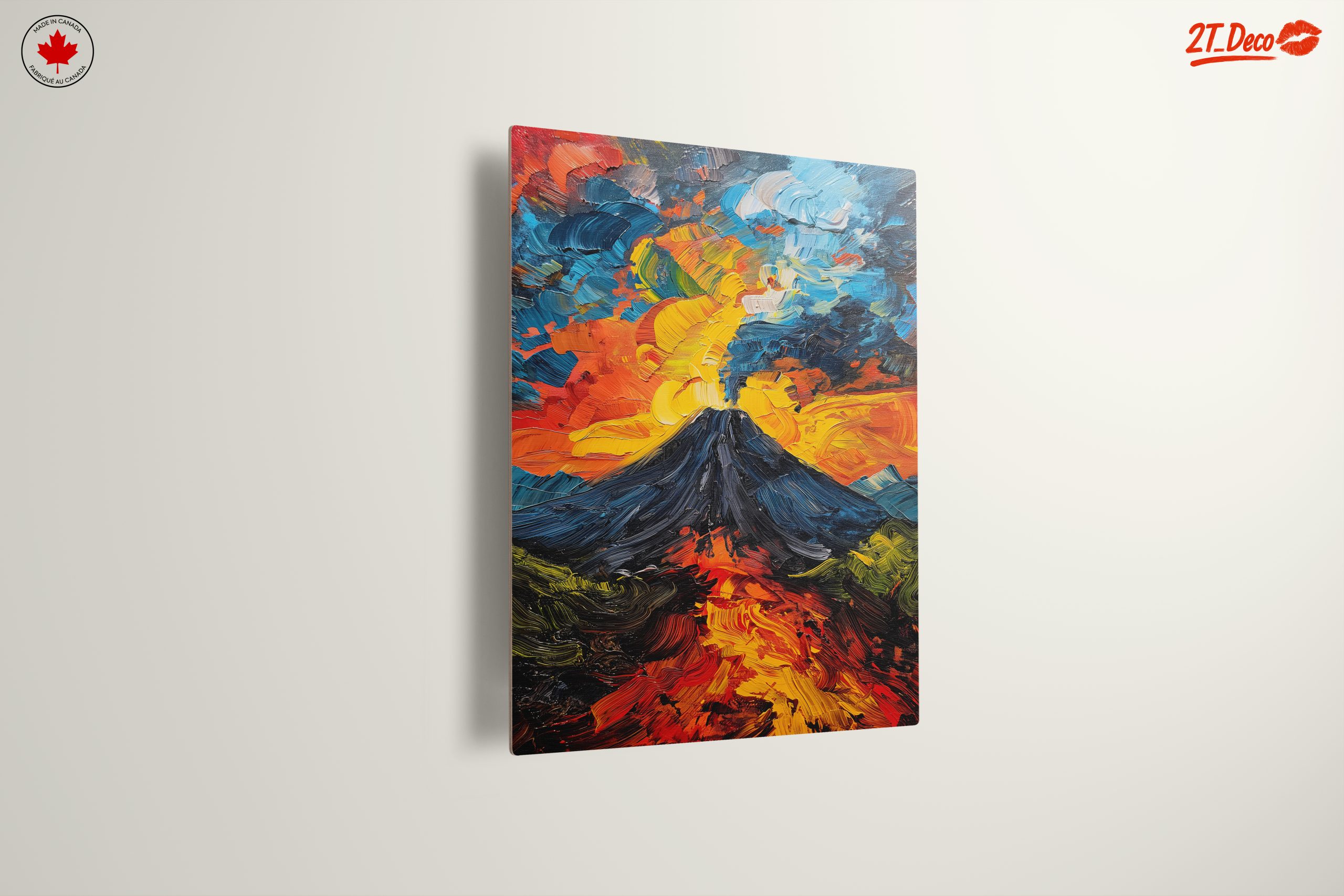 Volcano Erupting Under Colorful Skies - Image 13