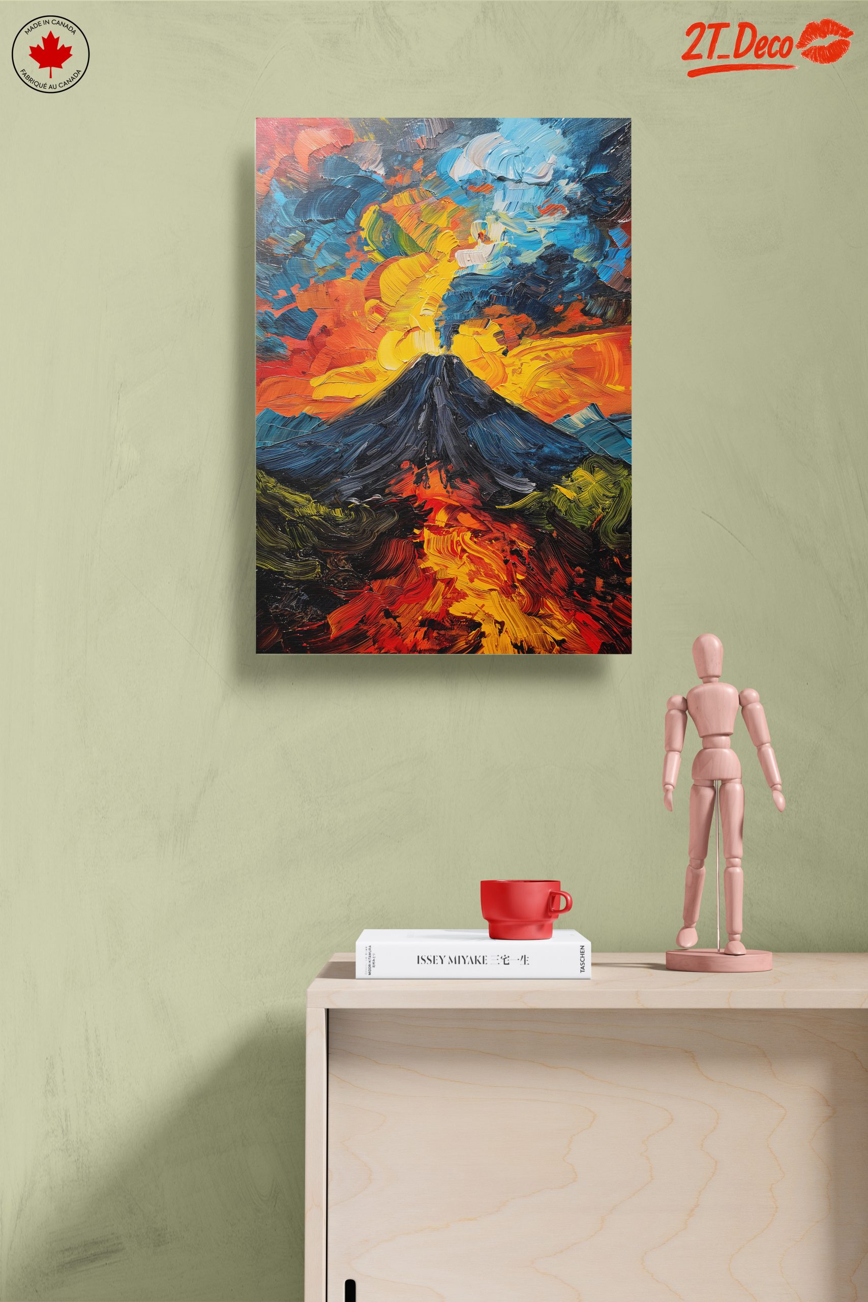 Volcano Erupting Under Colorful Skies - Image 14