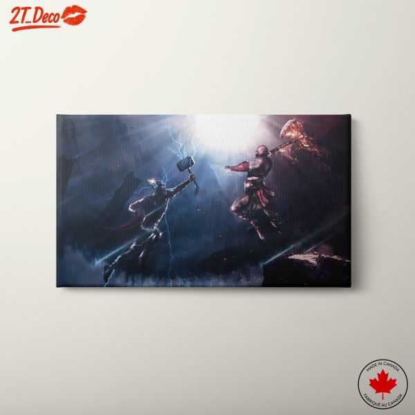 Epic Battle Scene Featuring Thor