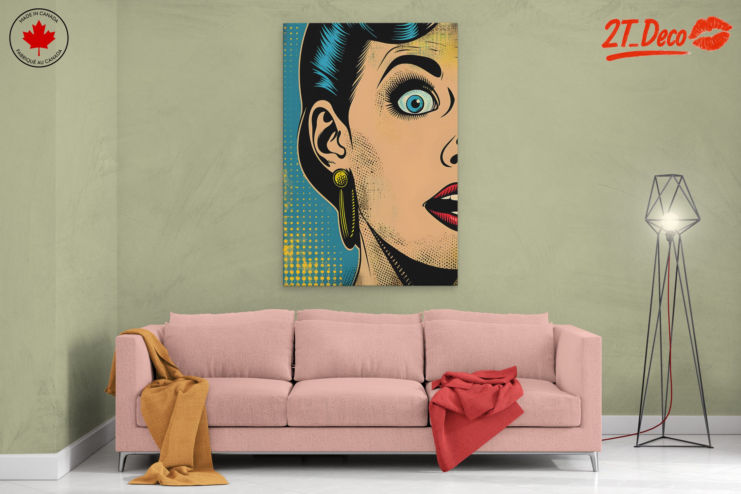 Surprised Woman in Pop Art Style - Image 2