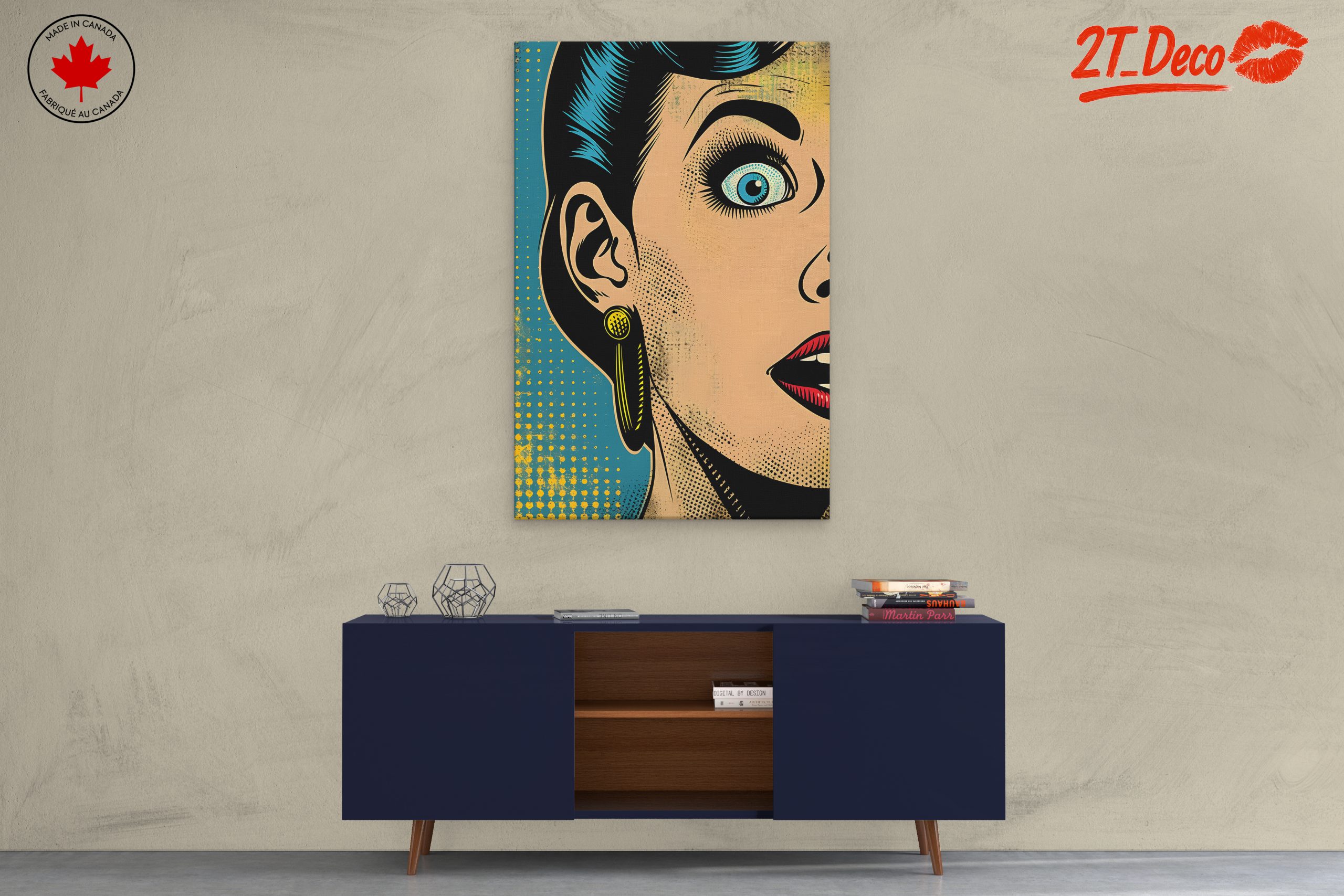 Surprised Woman in Pop Art Style - Image 3