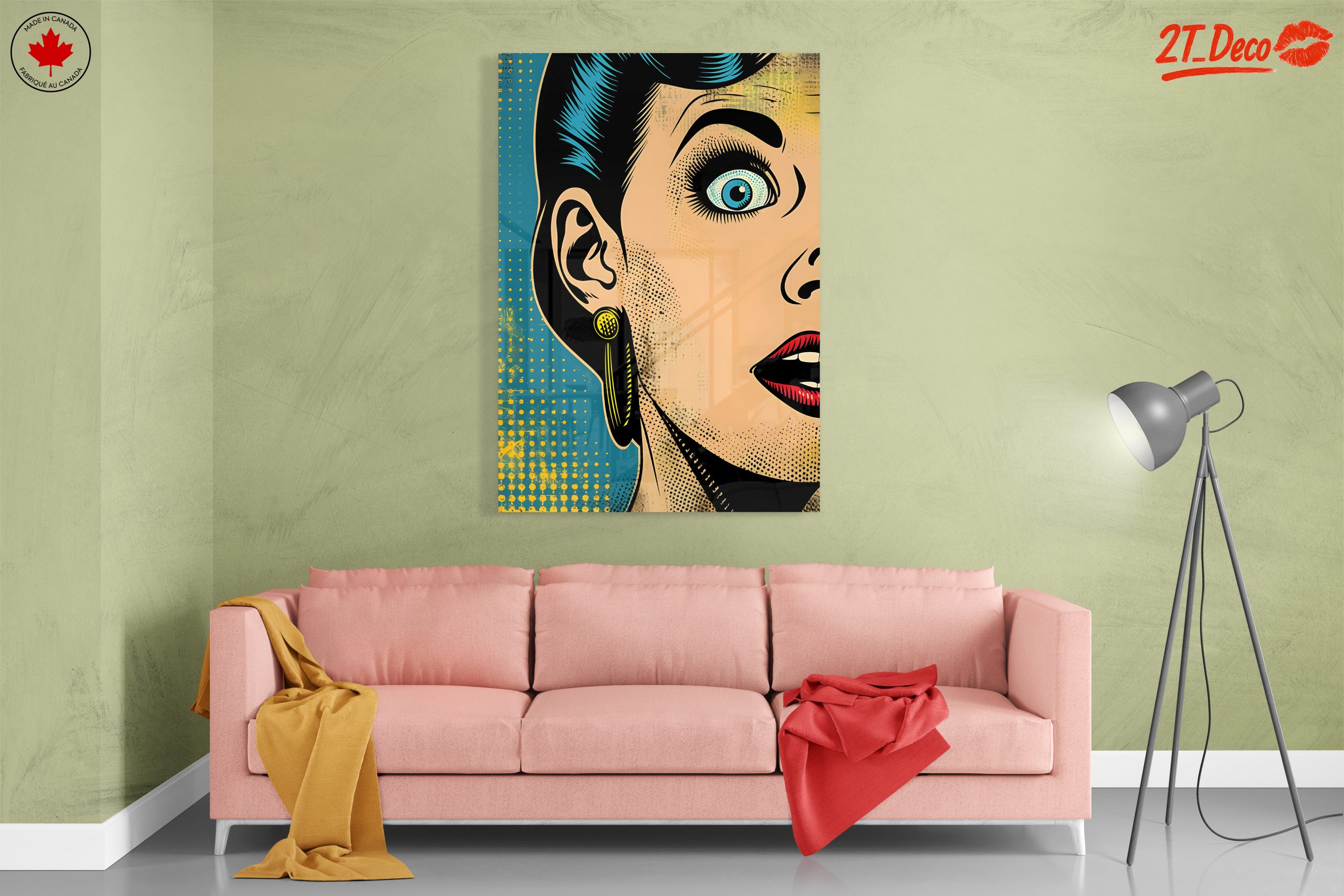 Surprised Woman in Pop Art Style - Image 7