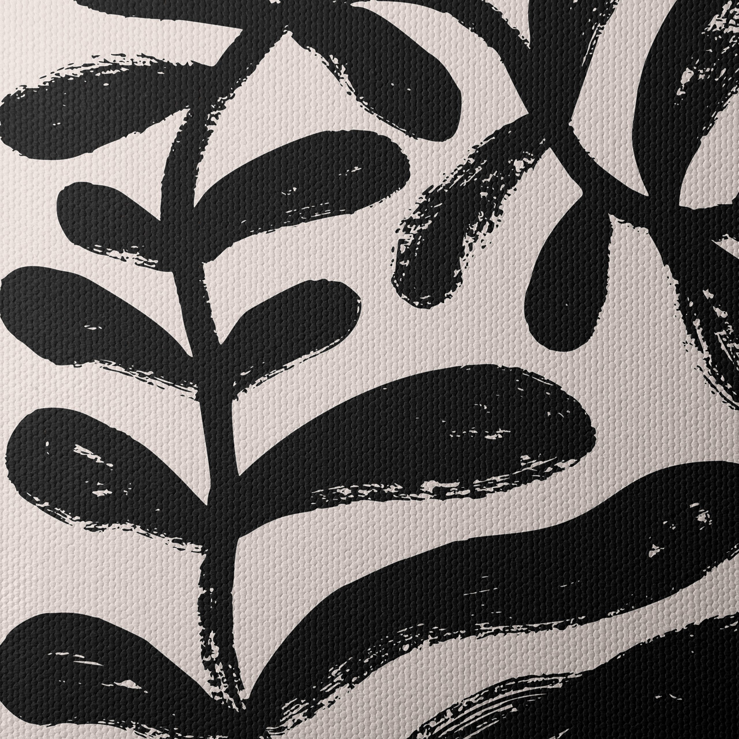 Bold Abstract Black Leaf Design - Image 4