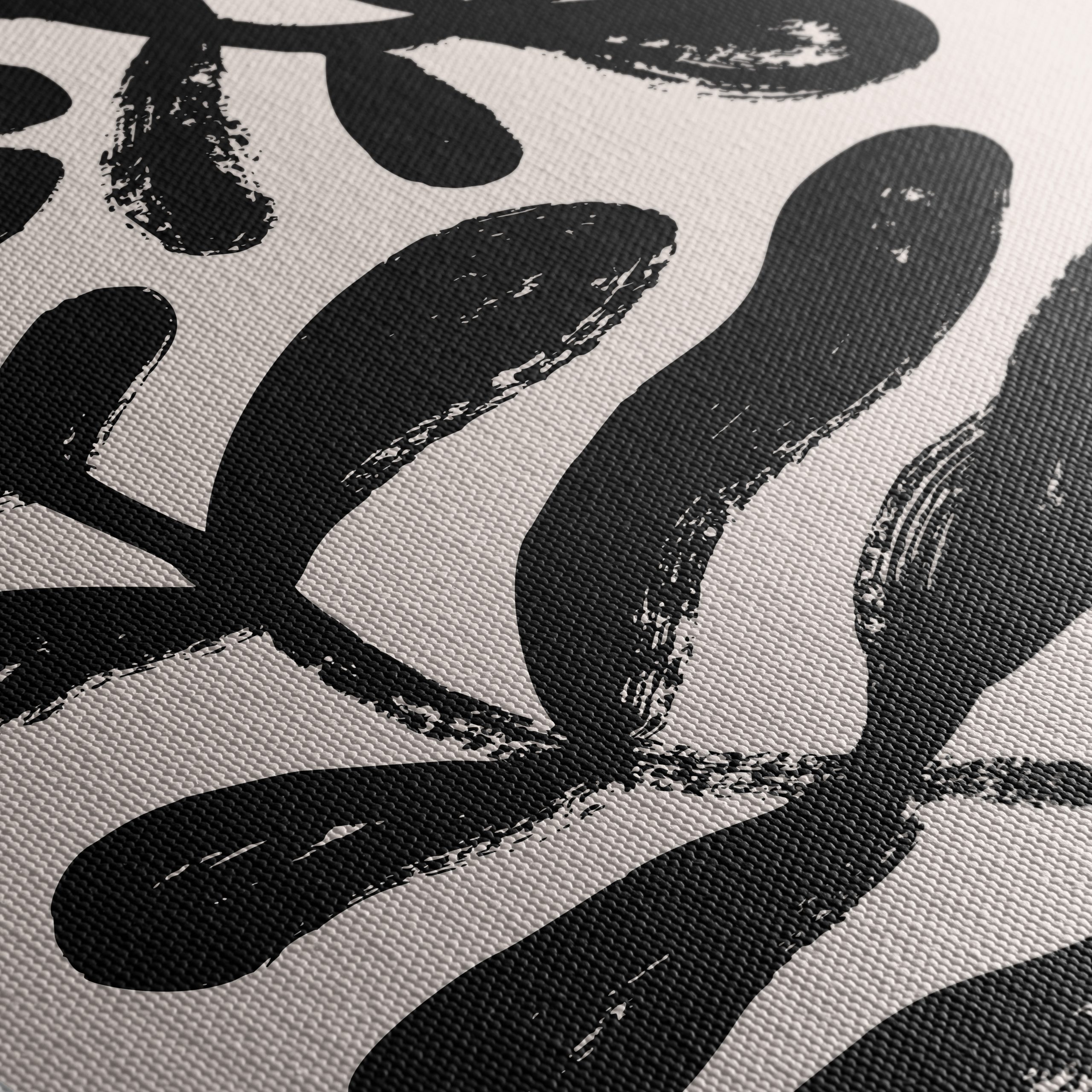 Bold Abstract Black Leaf Design - Image 5
