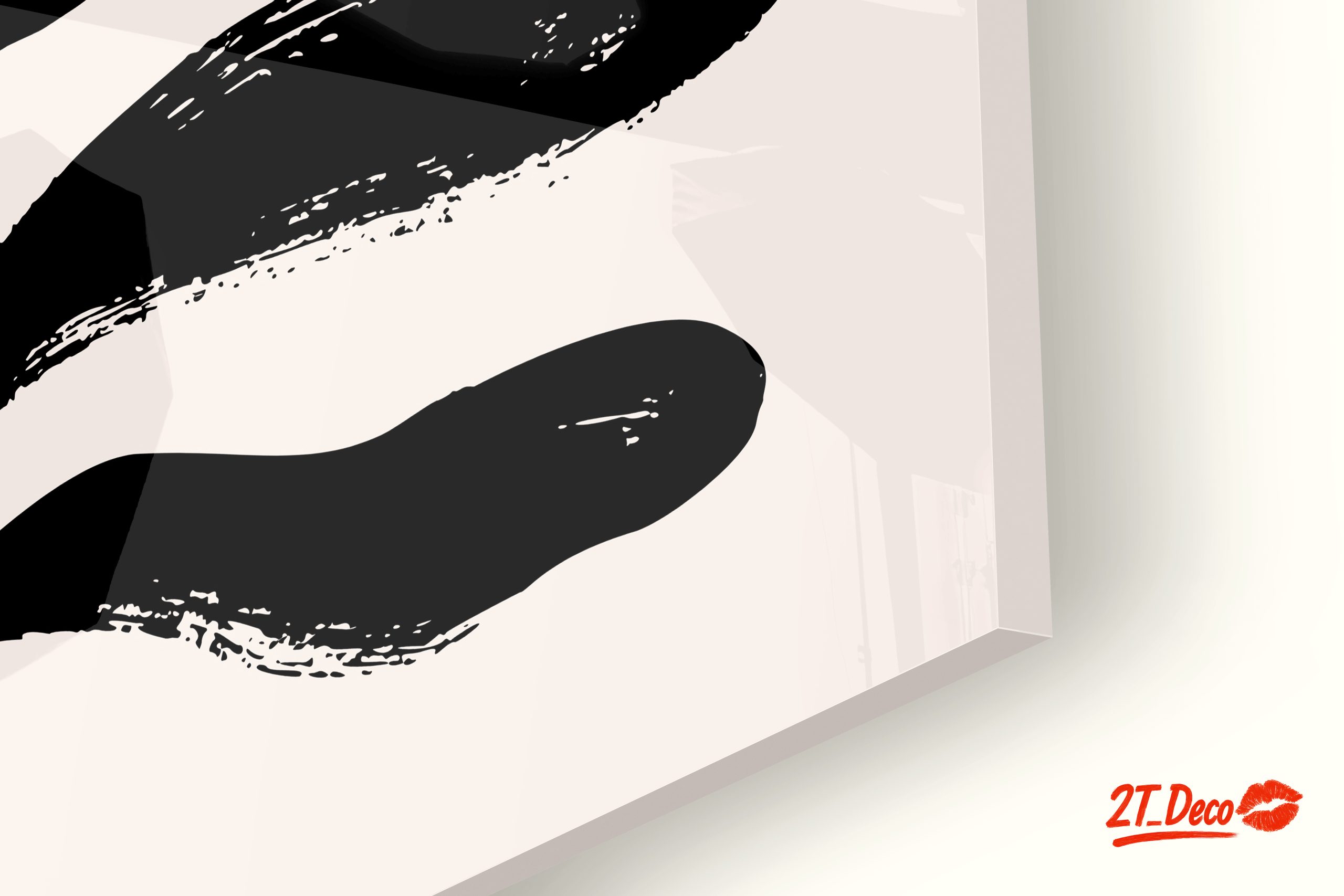 Bold Abstract Black Leaf Design - Image 9