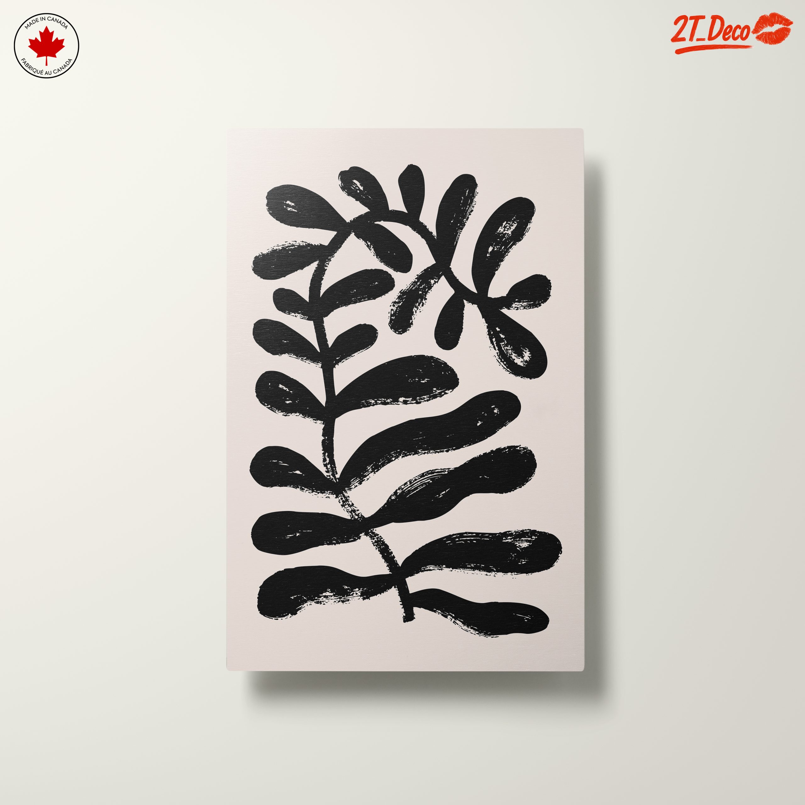 Bold Abstract Black Leaf Design - Image 10