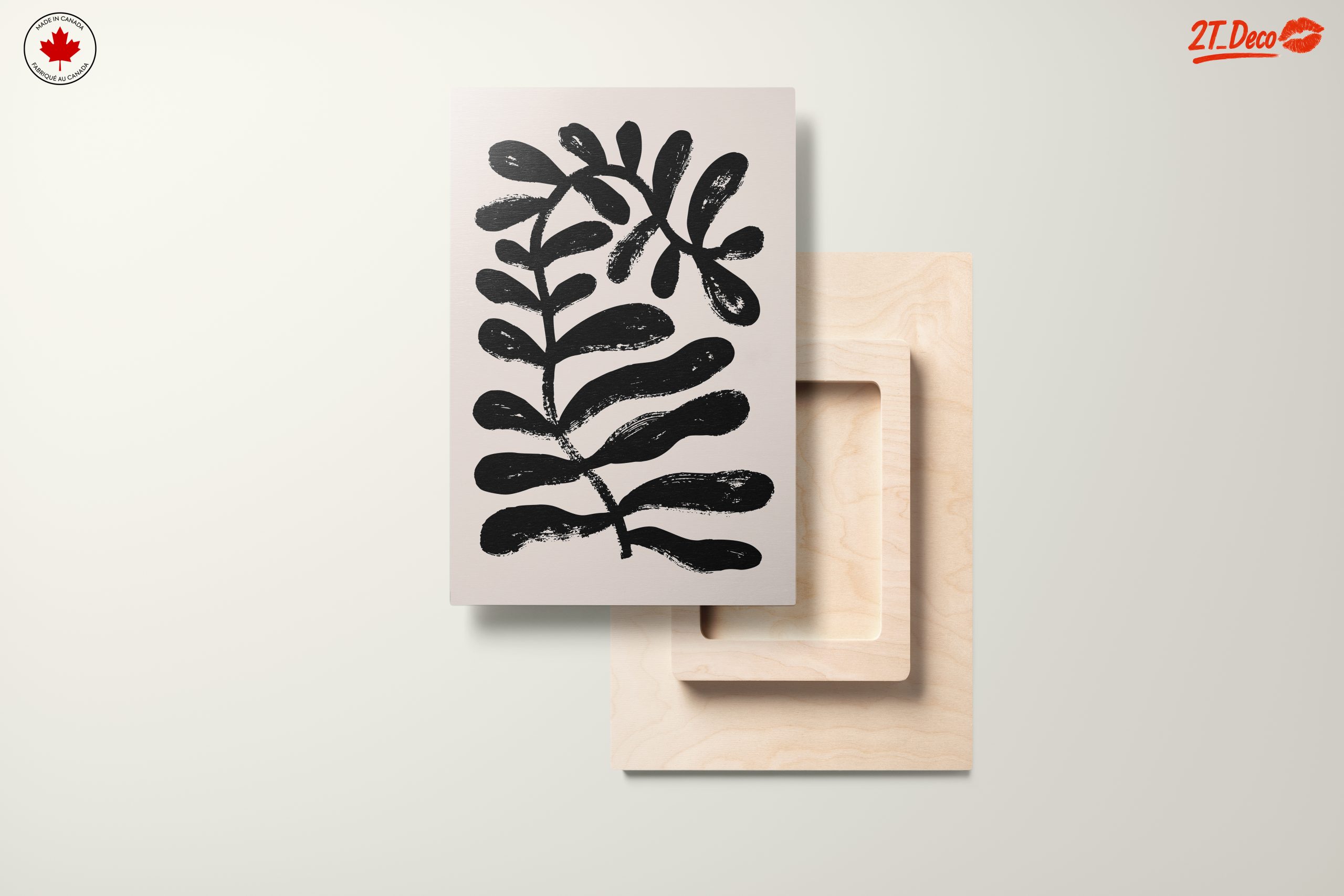 Bold Abstract Black Leaf Design - Image 11