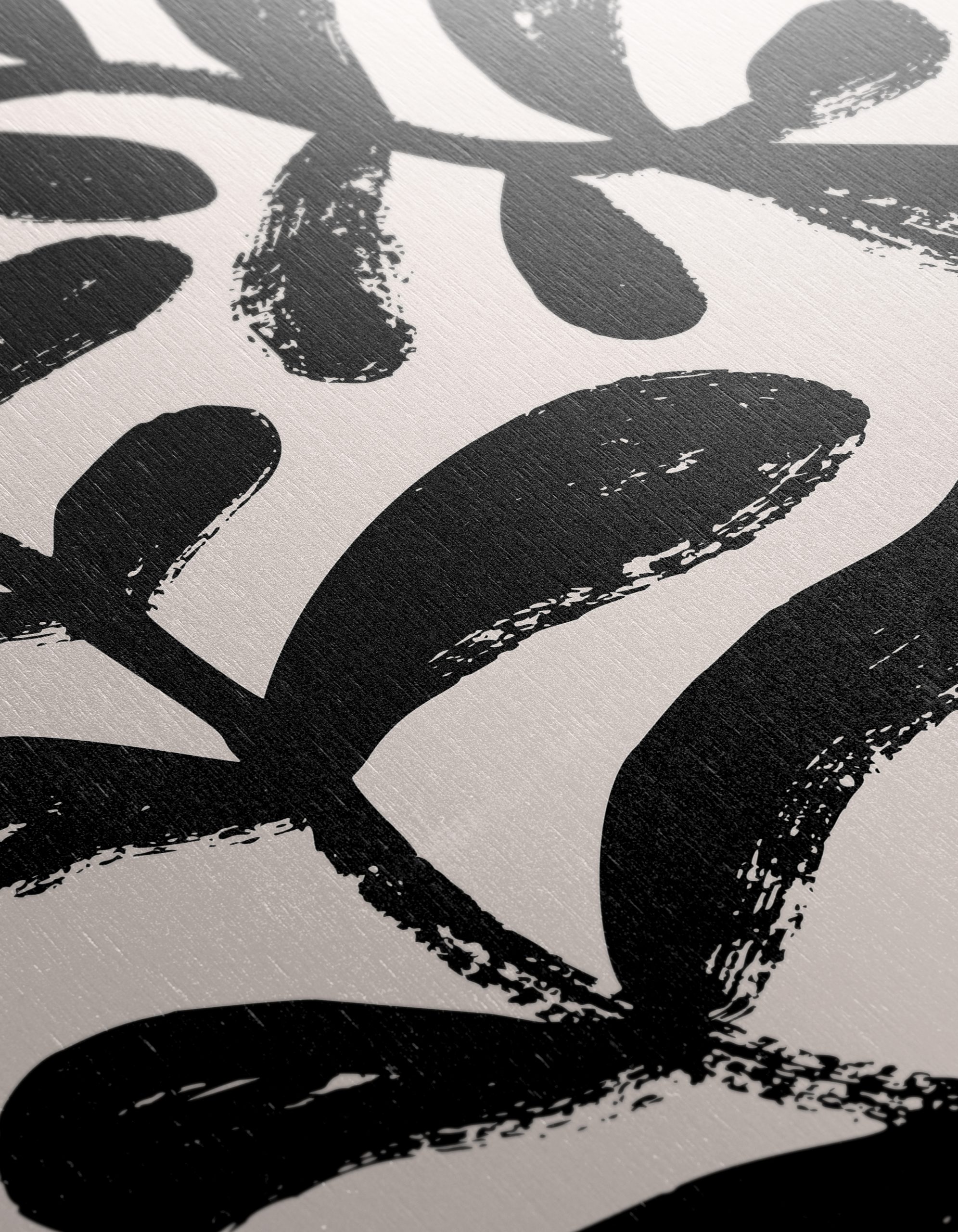Bold Abstract Black Leaf Design - Image 12