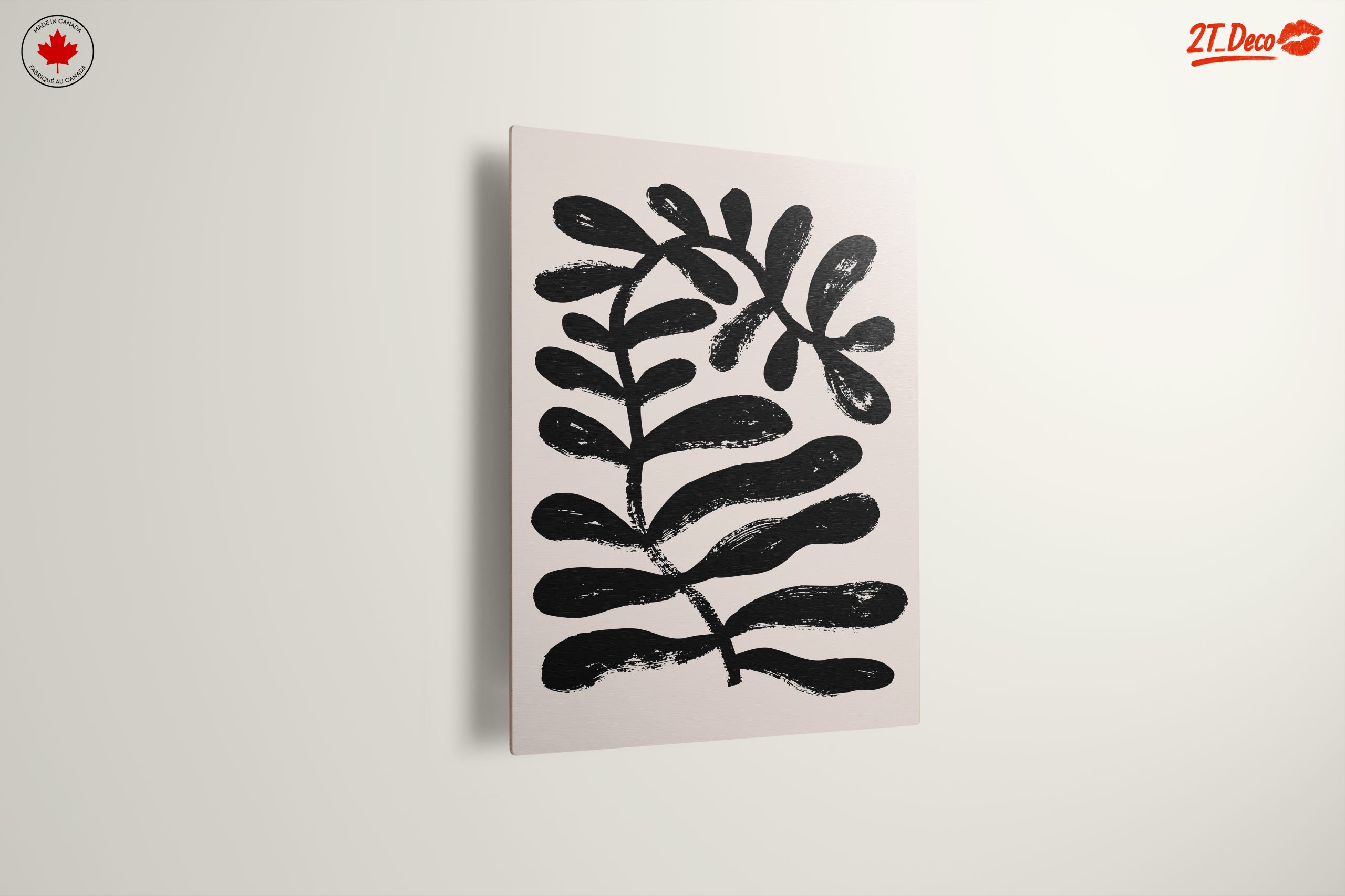 Bold Abstract Black Leaf Design - Image 13