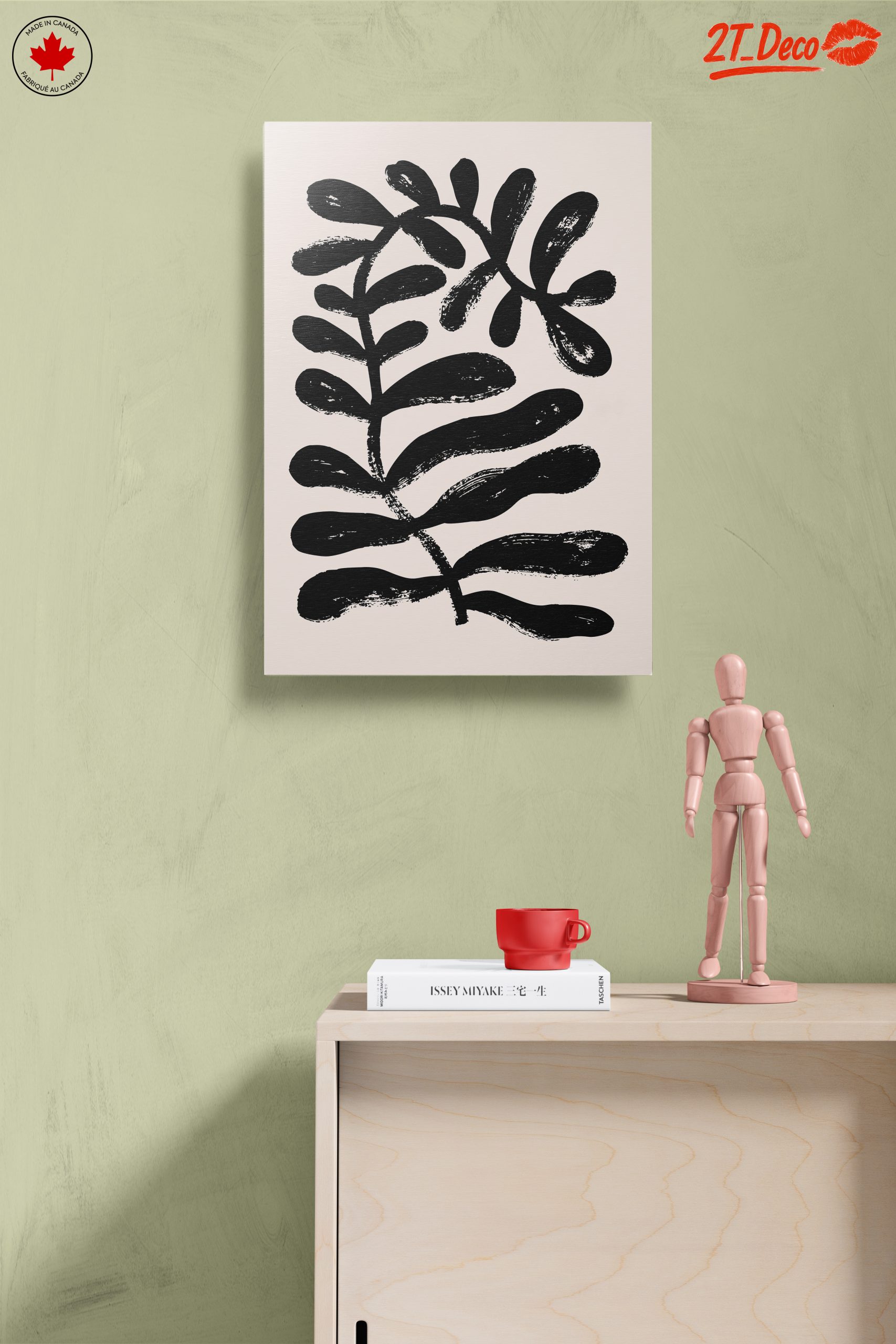 Bold Abstract Black Leaf Design - Image 14