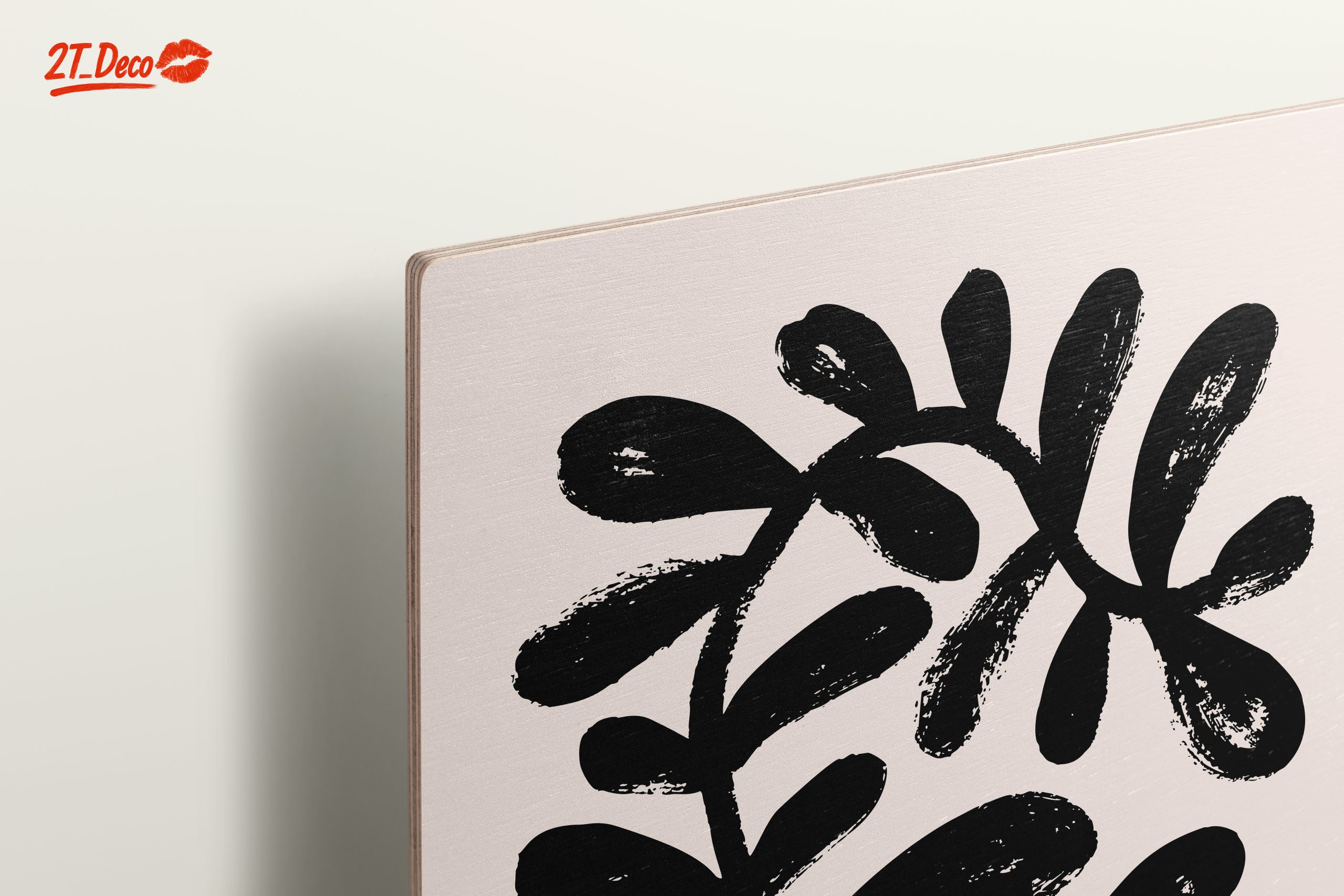 Bold Abstract Black Leaf Design - Image 15