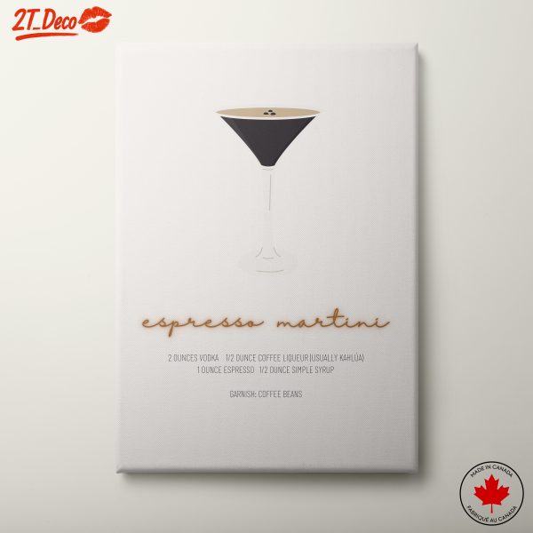 Espresso Martini Artwork Featuring Recipe