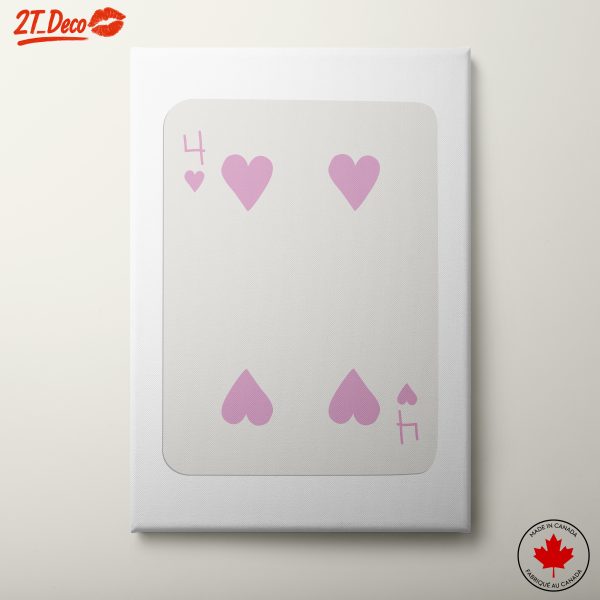 Stylish Playing Card Design with Hearts
