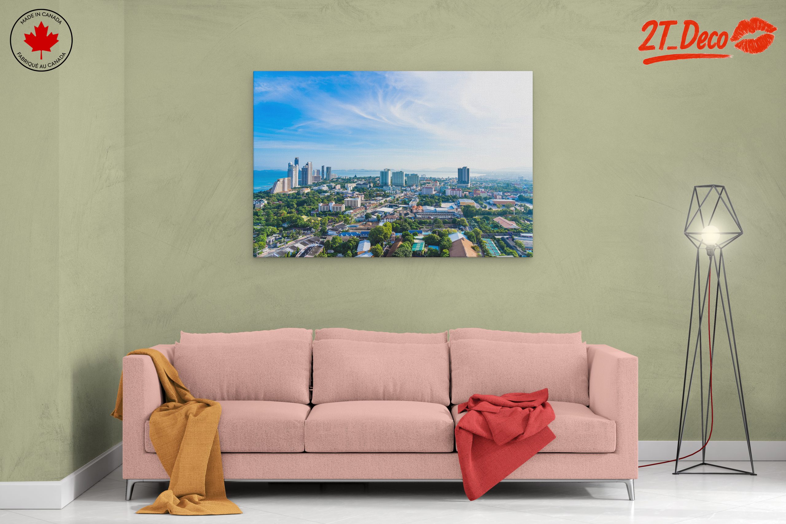 Vibrant Cityscape Overlooking the Ocean - Image 2