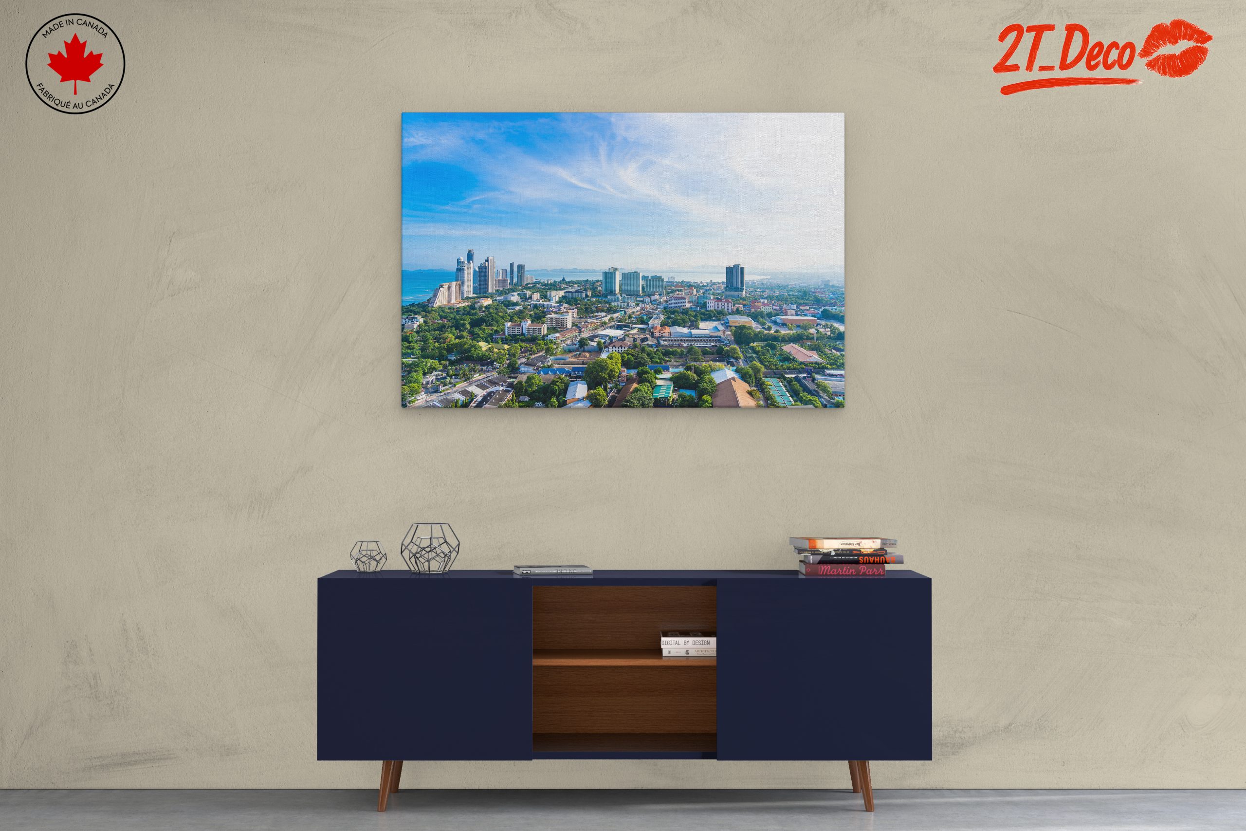 Vibrant Cityscape Overlooking the Ocean - Image 3