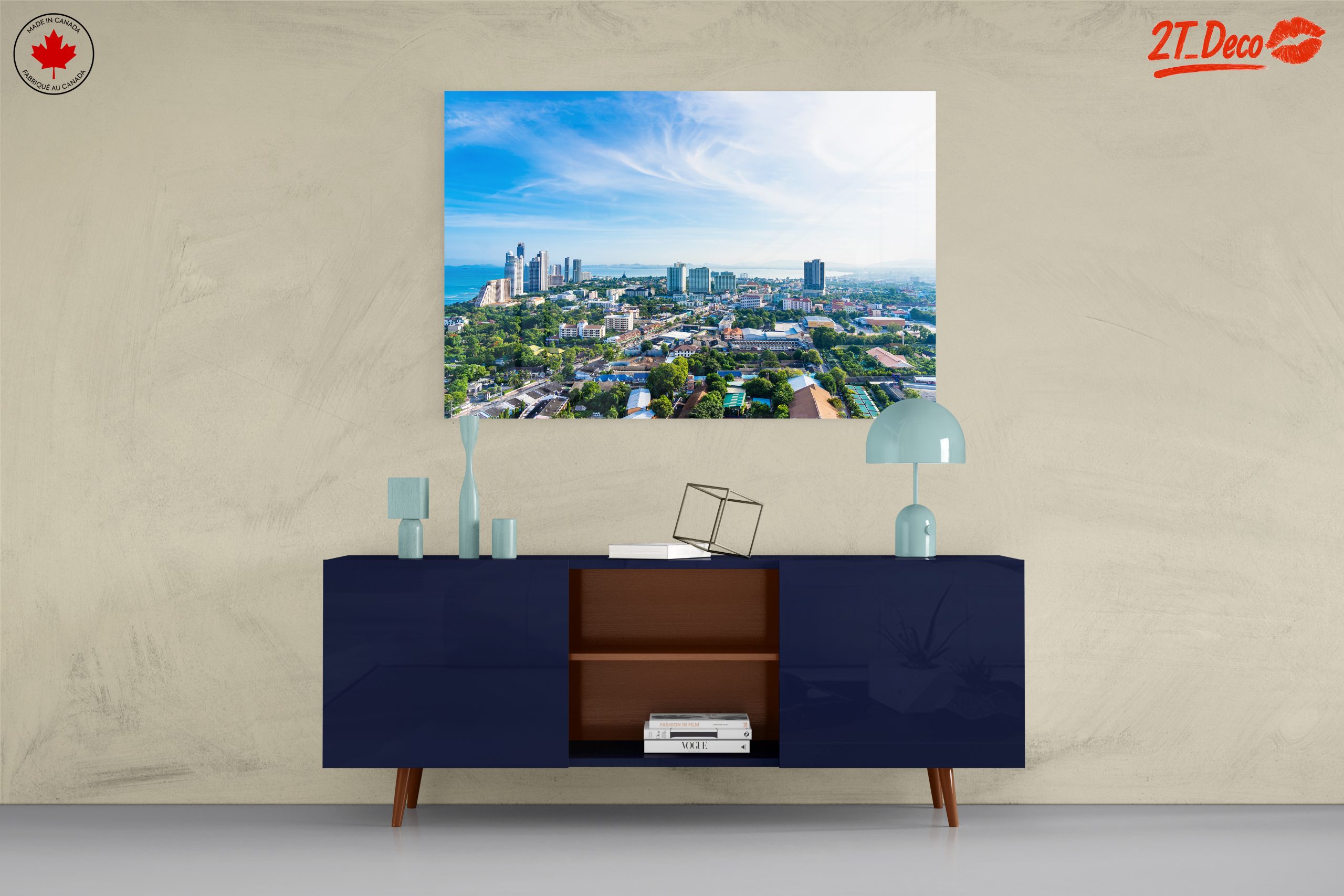 Vibrant Cityscape Overlooking the Ocean - Image 8