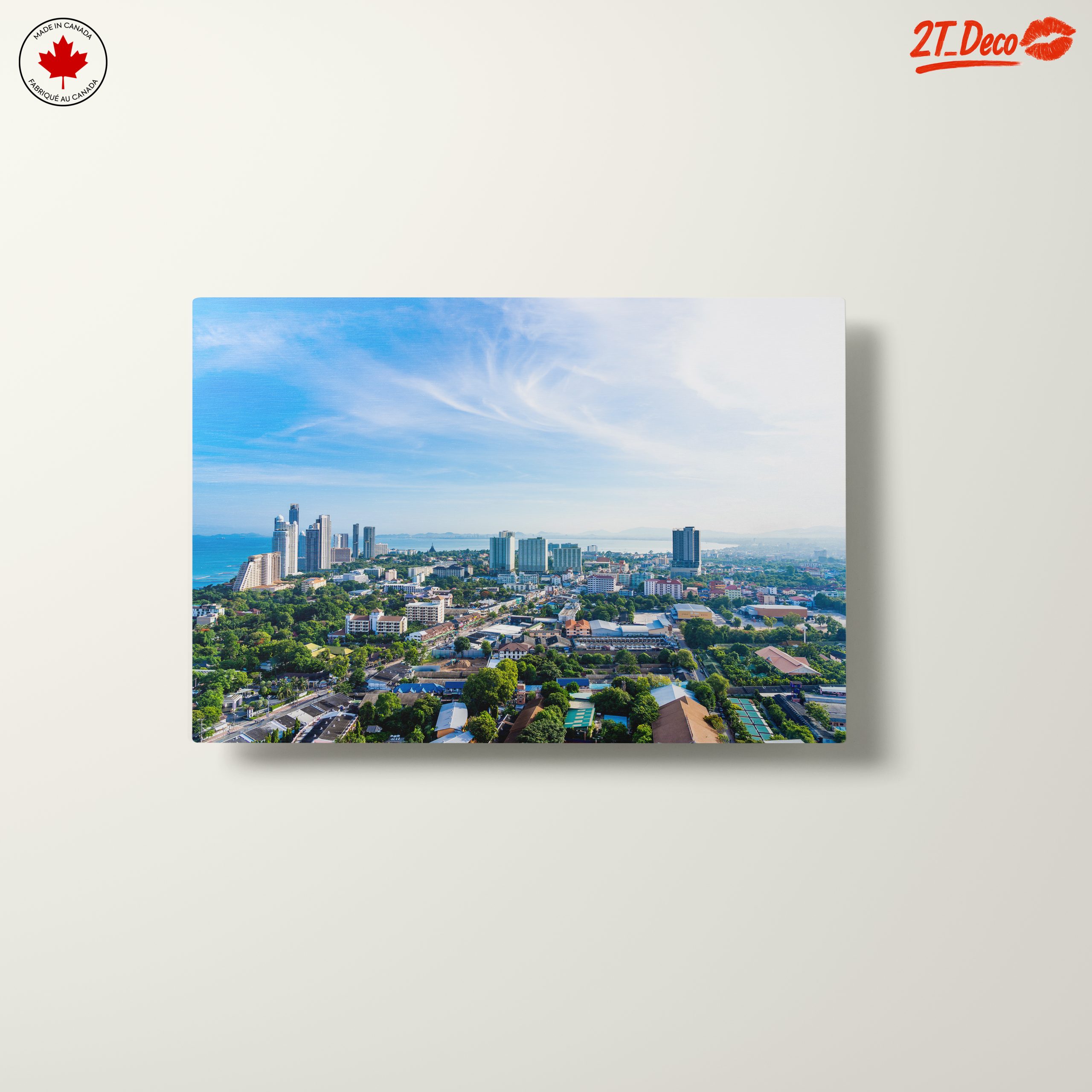 Vibrant Cityscape Overlooking the Ocean - Image 10