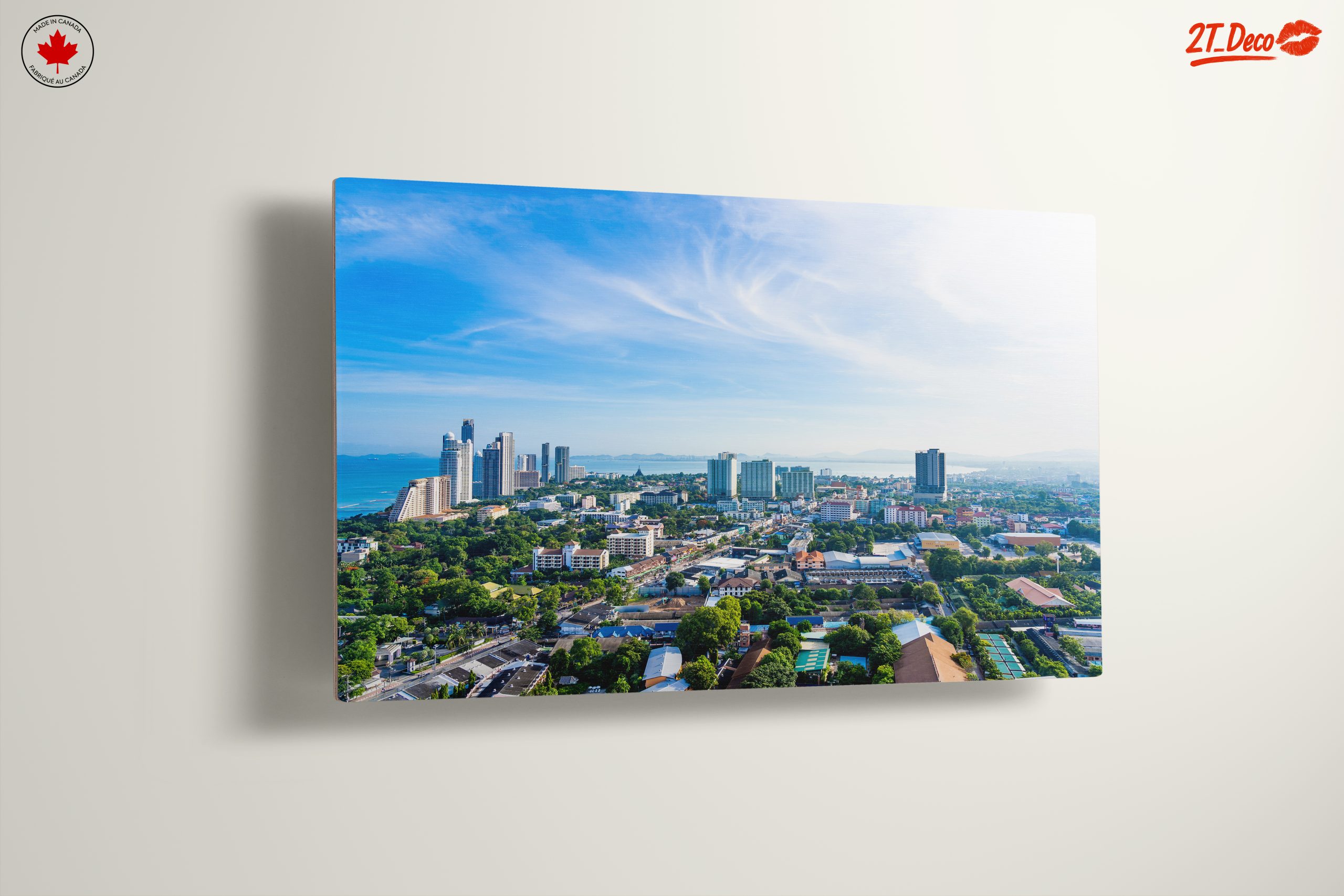 Vibrant Cityscape Overlooking the Ocean - Image 13