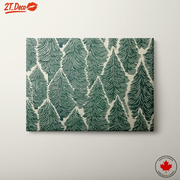 Stylized Green Tree Patterns for Nature Lovers