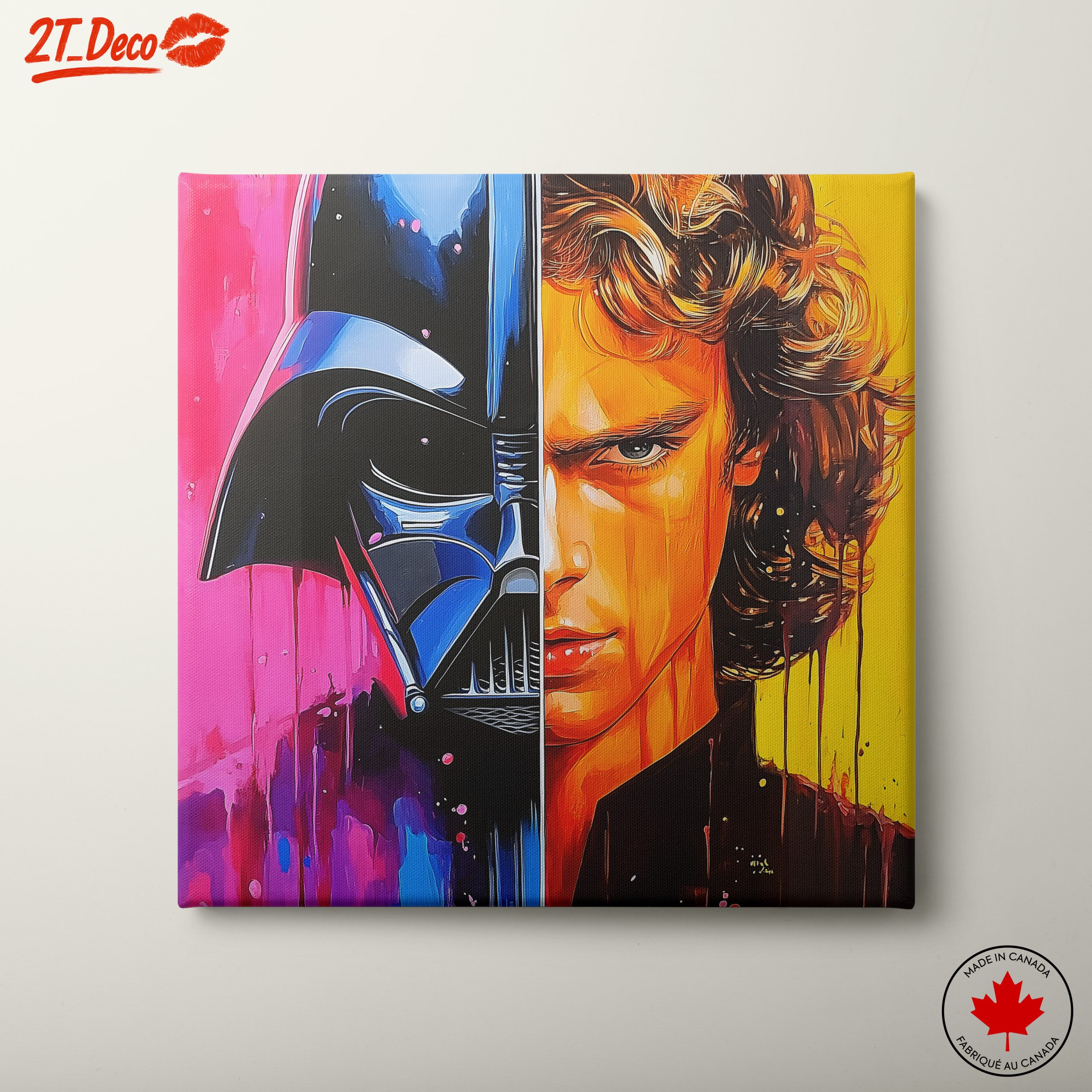 Dramatic Dual Portrait of Famous Characters