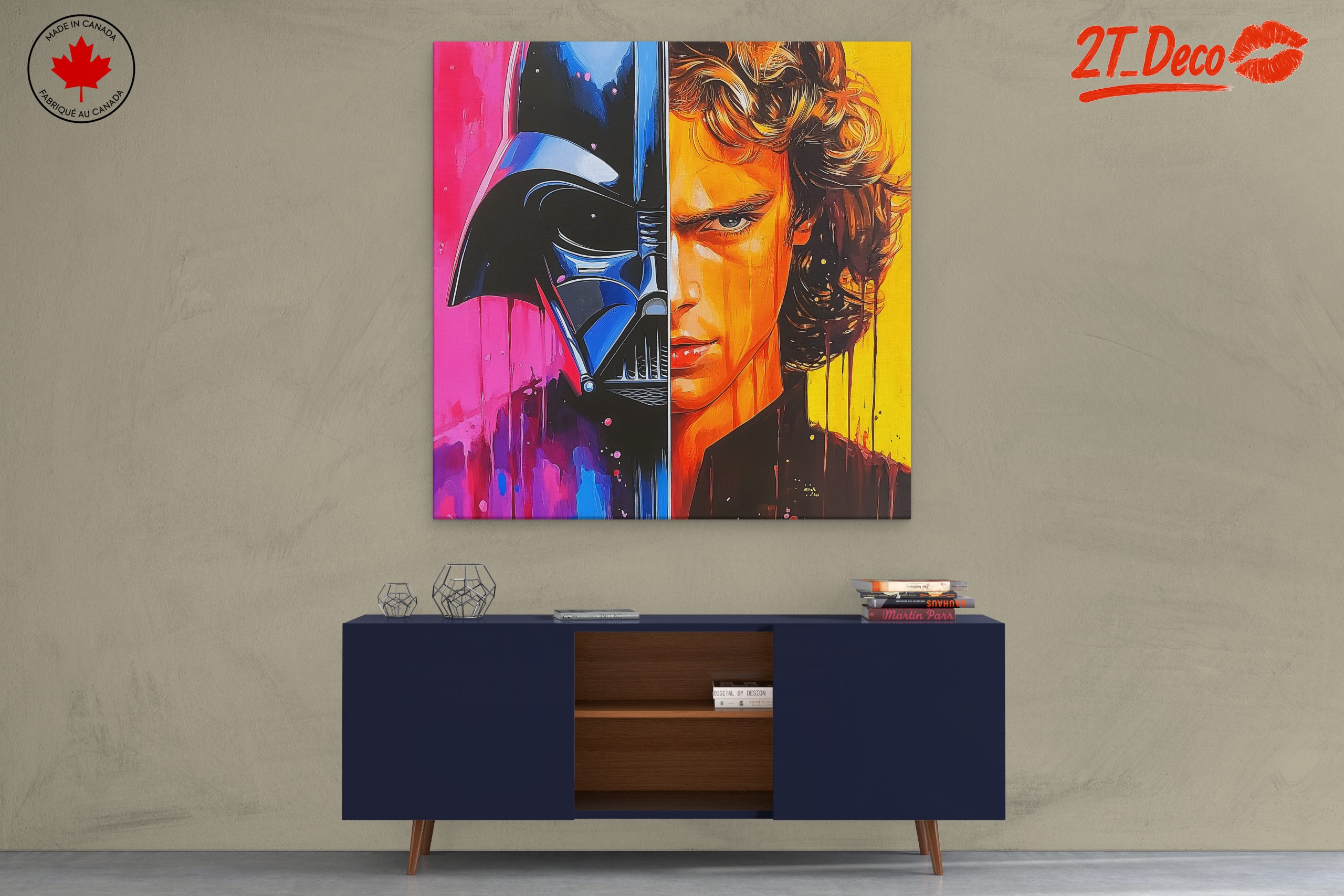 Dramatic Dual Portrait of Famous Characters - Image 3