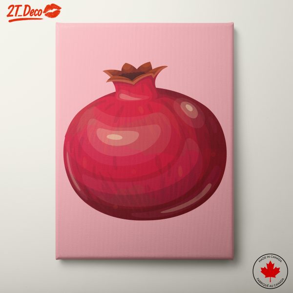 Stylized Pomegranate Abstract Art
