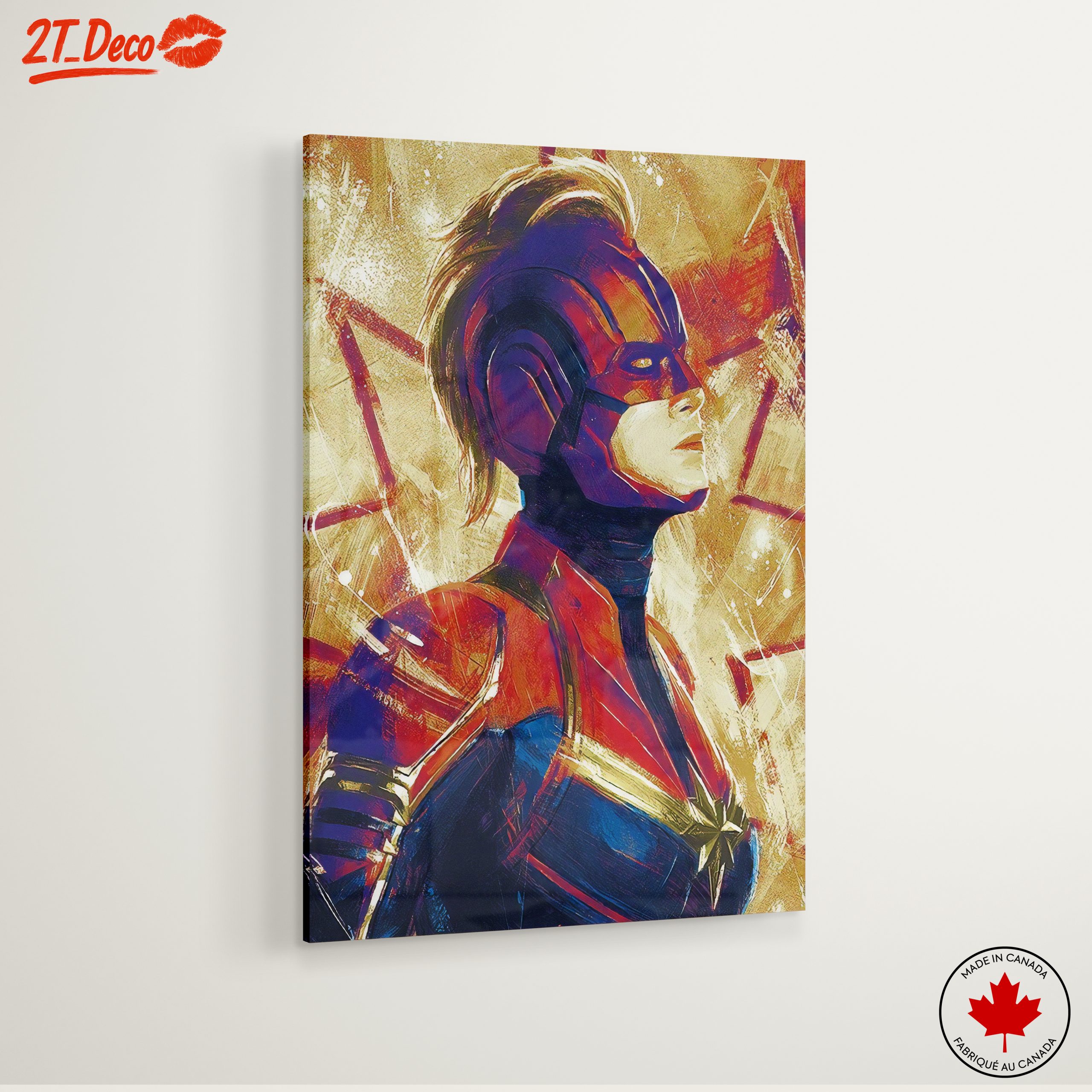 Captain Marvel Portrait in Bold Colors - Image 6
