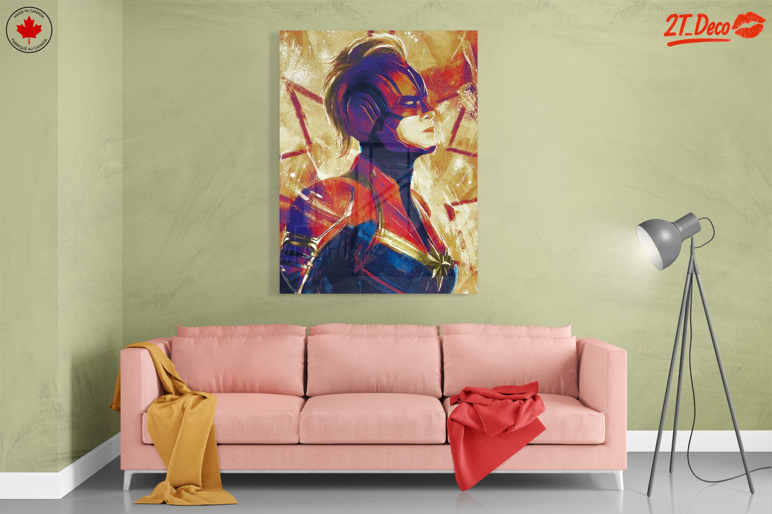 Captain Marvel Portrait in Bold Colors - Image 7