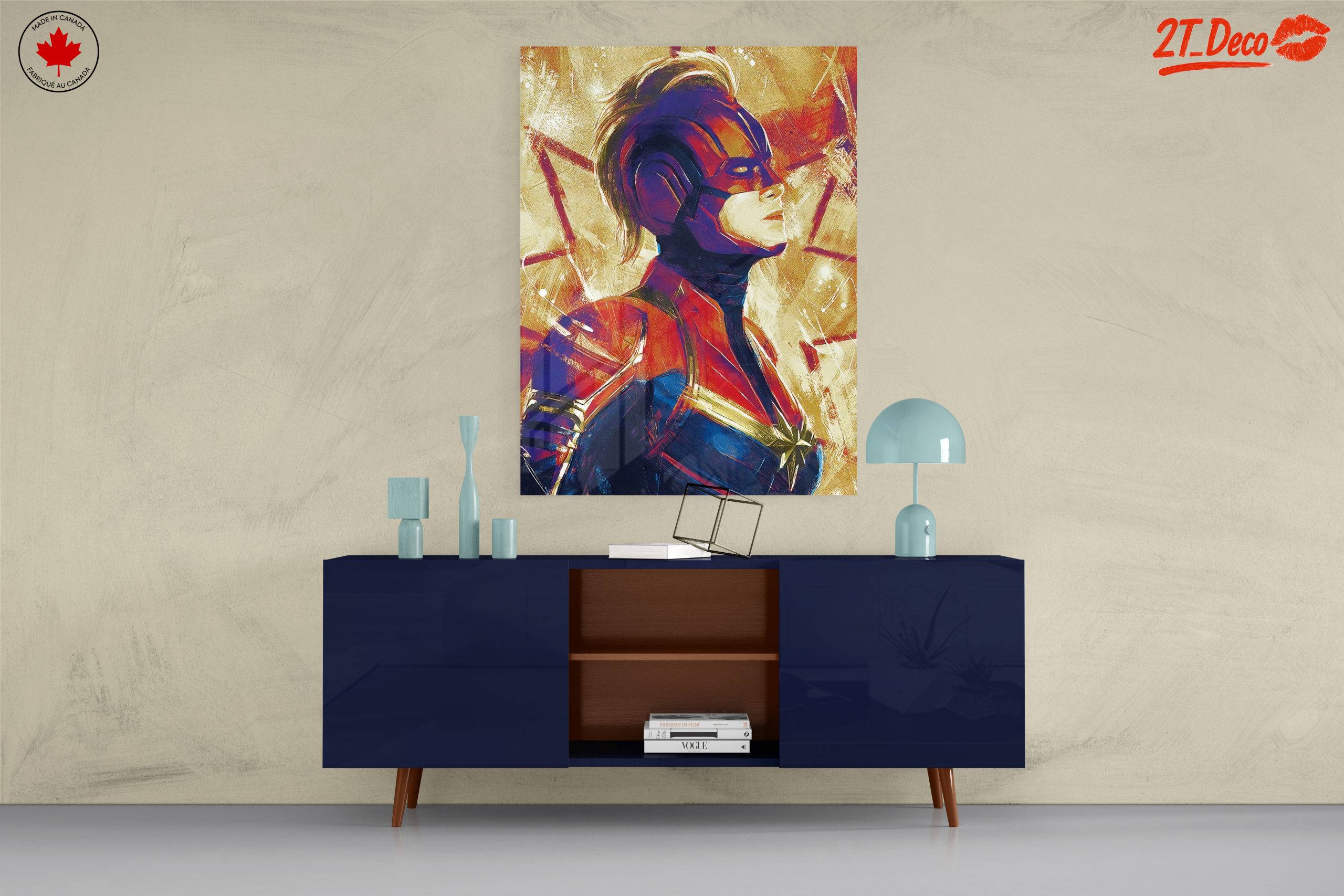 Captain Marvel Portrait in Bold Colors - Image 8