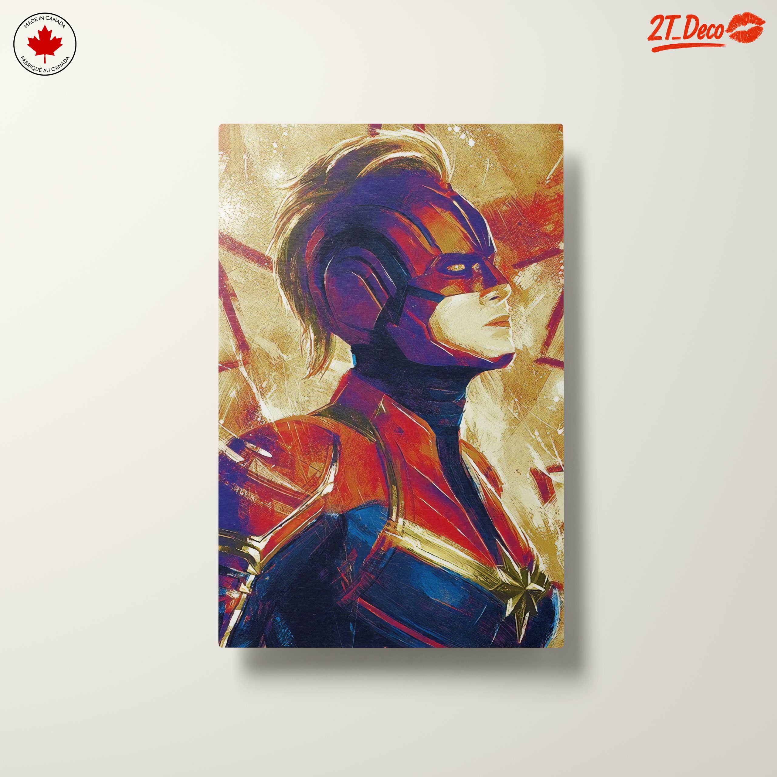 Captain Marvel Portrait in Bold Colors - Image 10