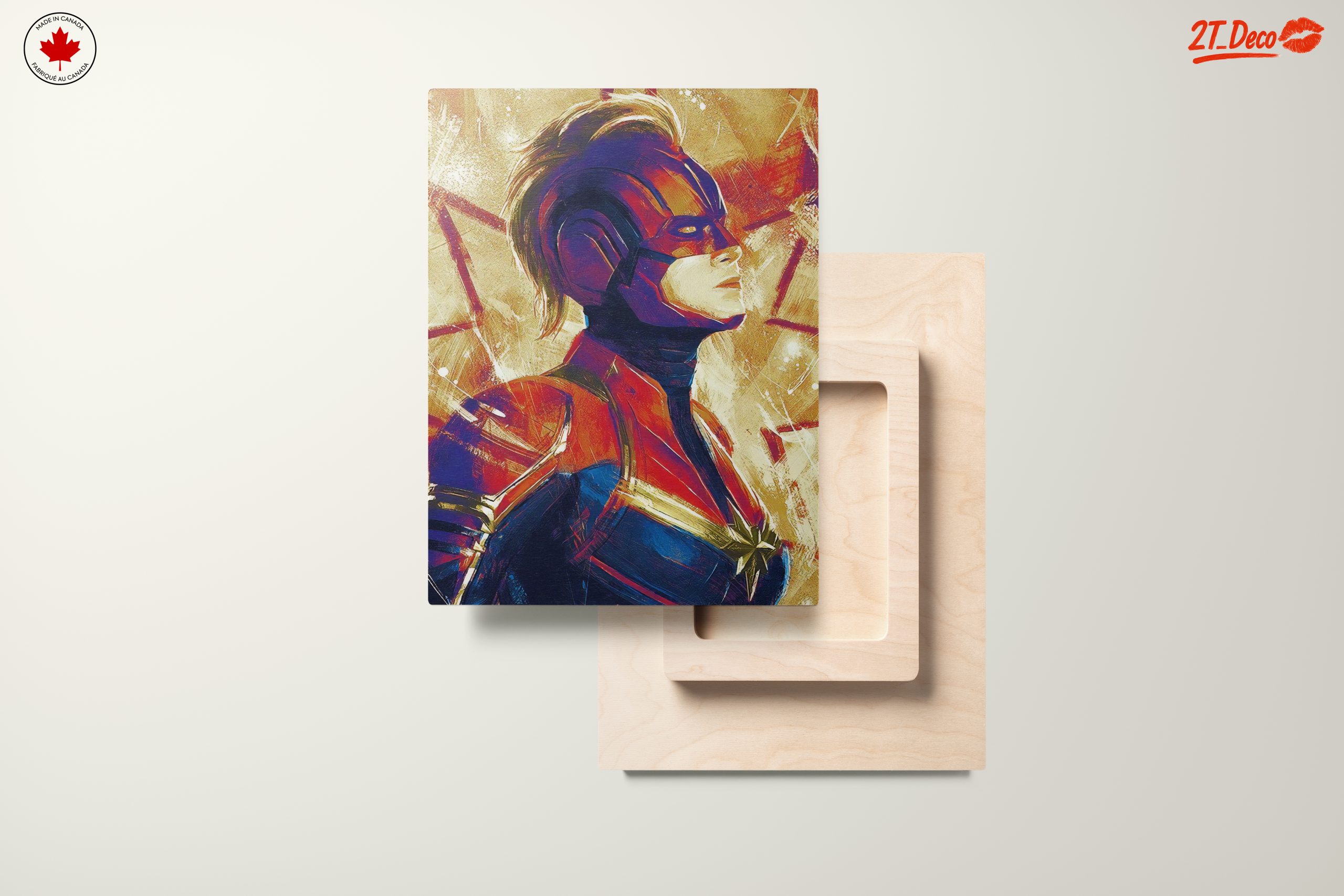 Captain Marvel Portrait in Bold Colors - Image 11