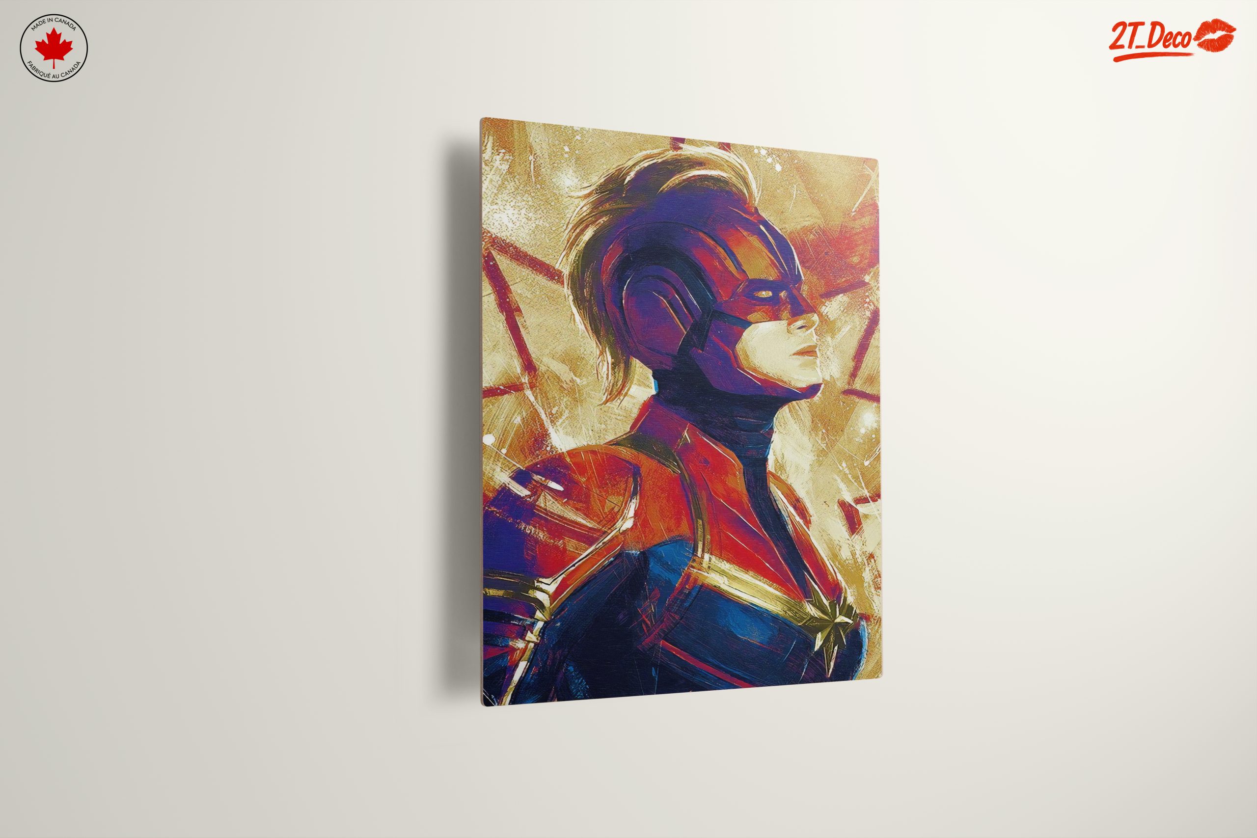 Captain Marvel Portrait in Bold Colors - Image 13