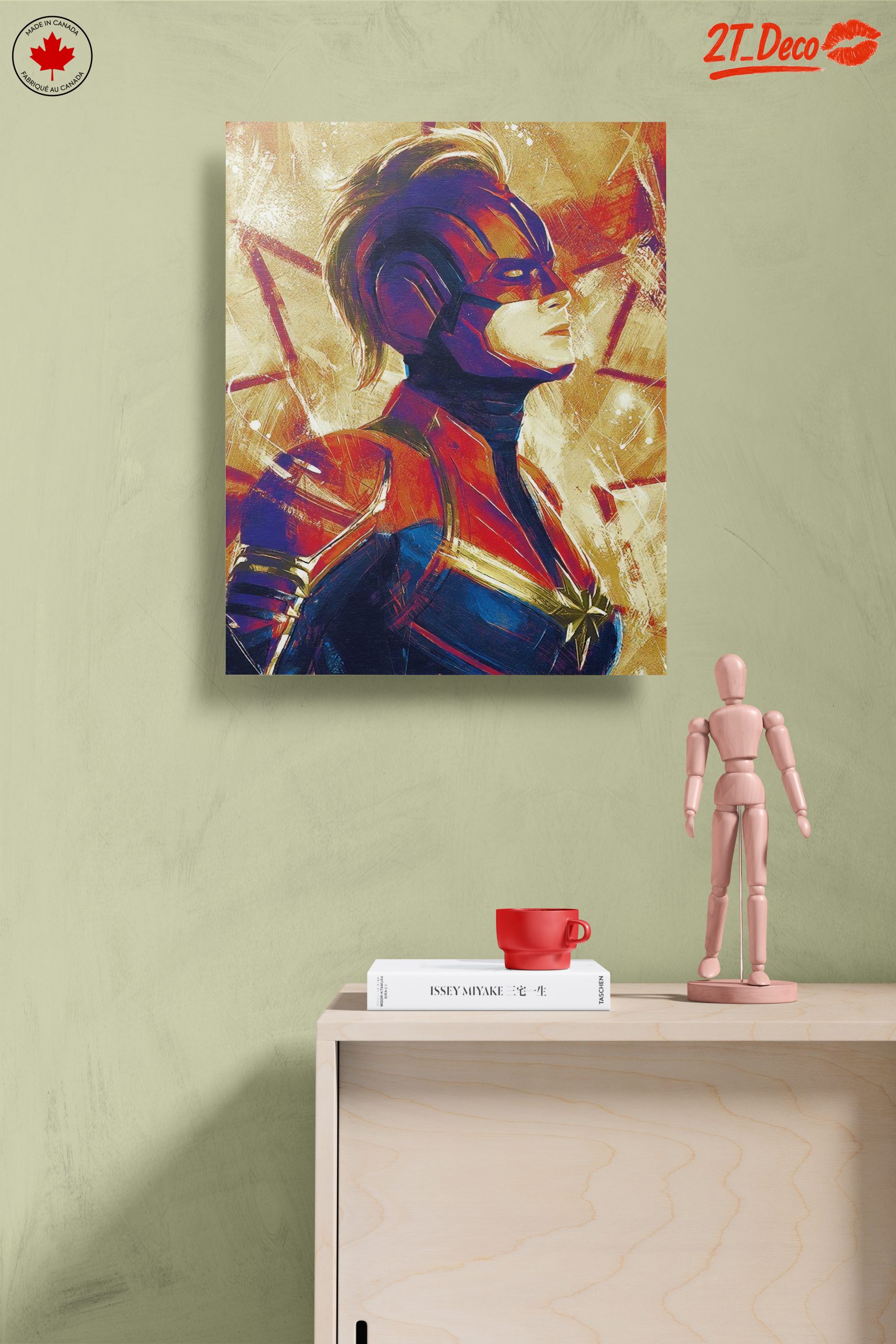 Captain Marvel Portrait in Bold Colors - Image 14