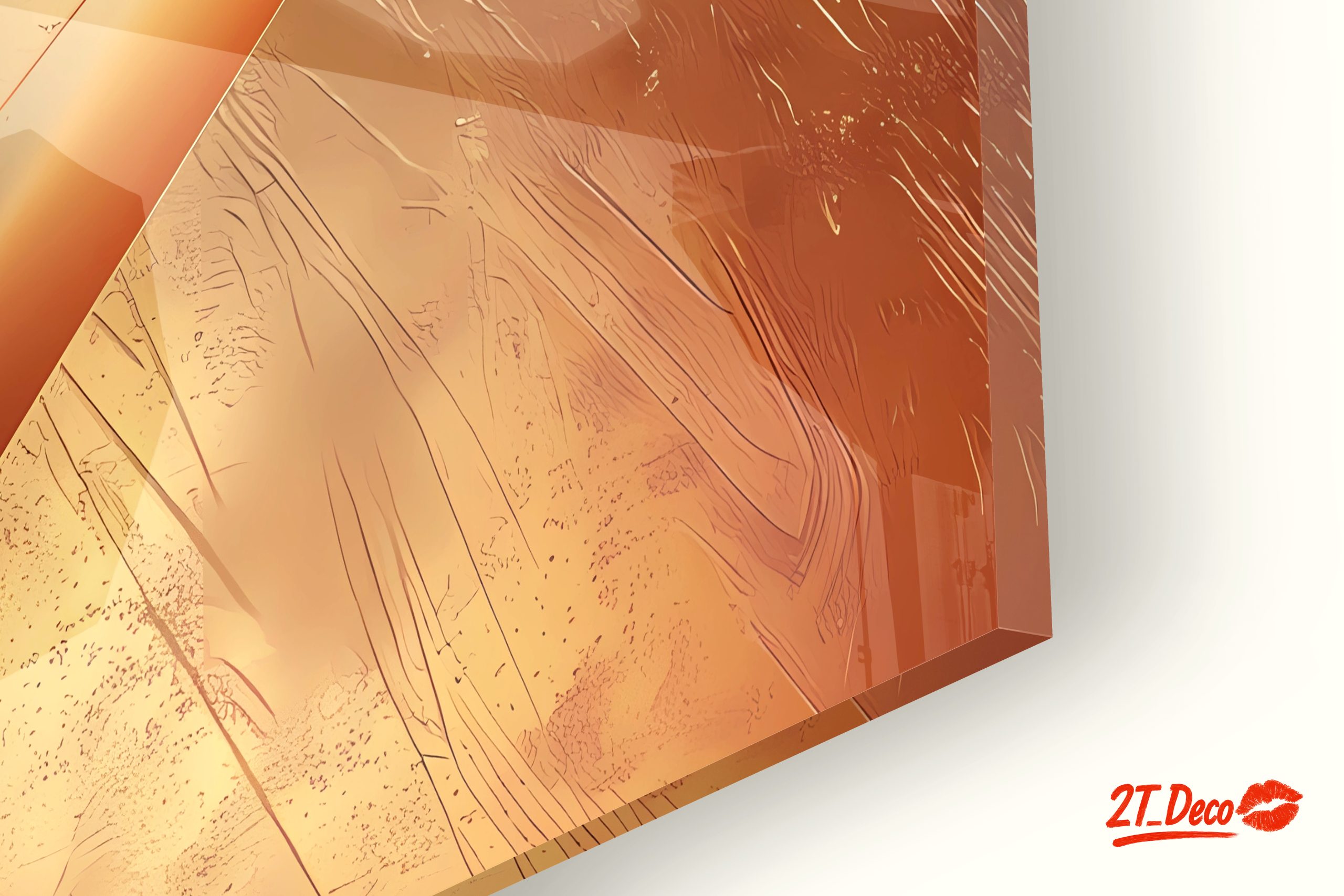 Elegant Gold and Pink Abstract Design - Image 9