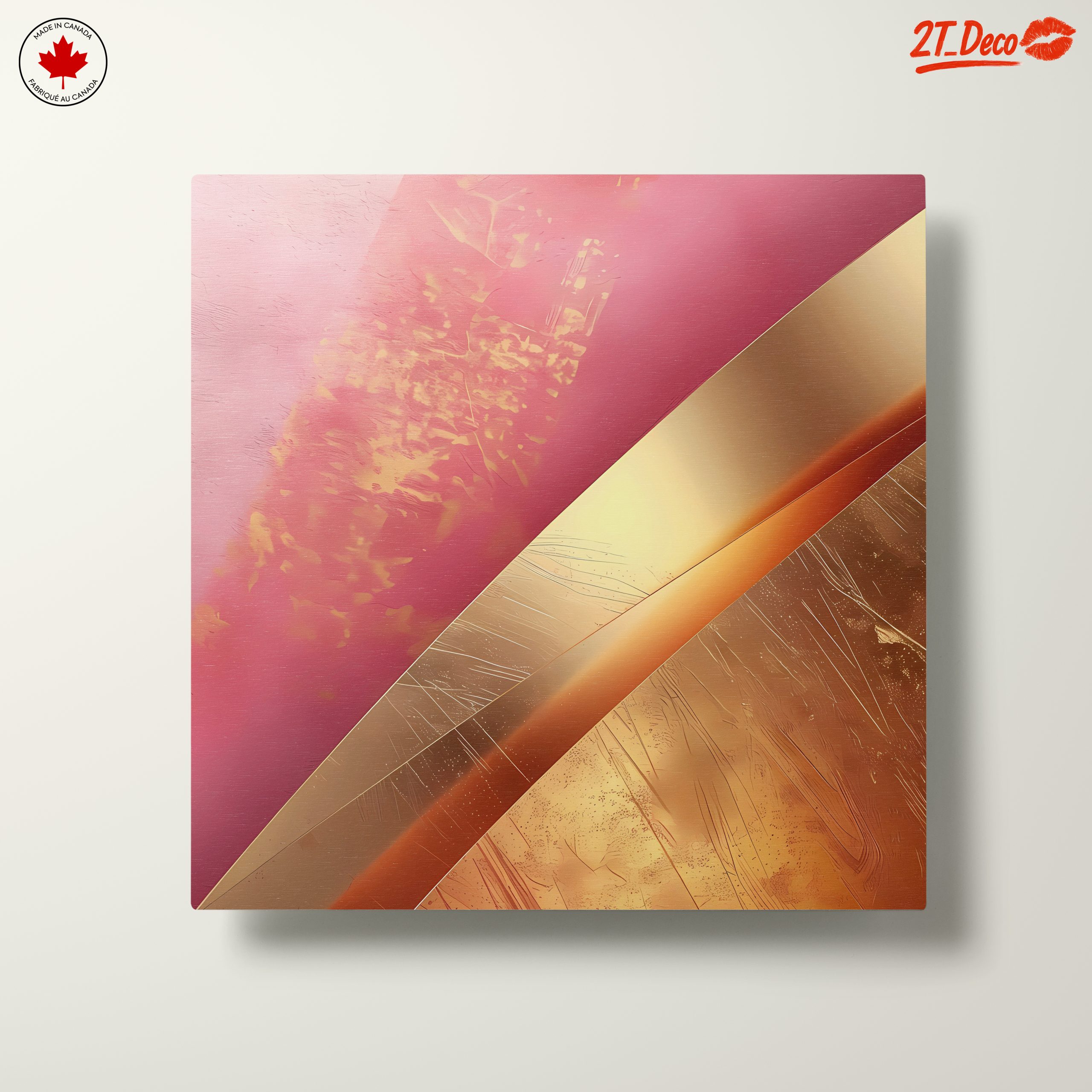 Elegant Gold and Pink Abstract Design - Image 10