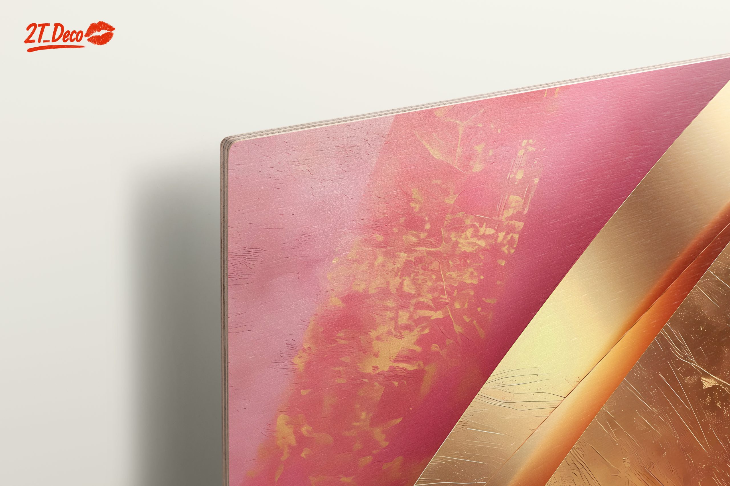 Elegant Gold and Pink Abstract Design - Image 15