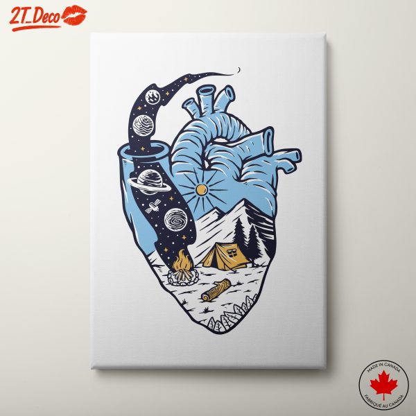 Heart and Nature Fusion Art