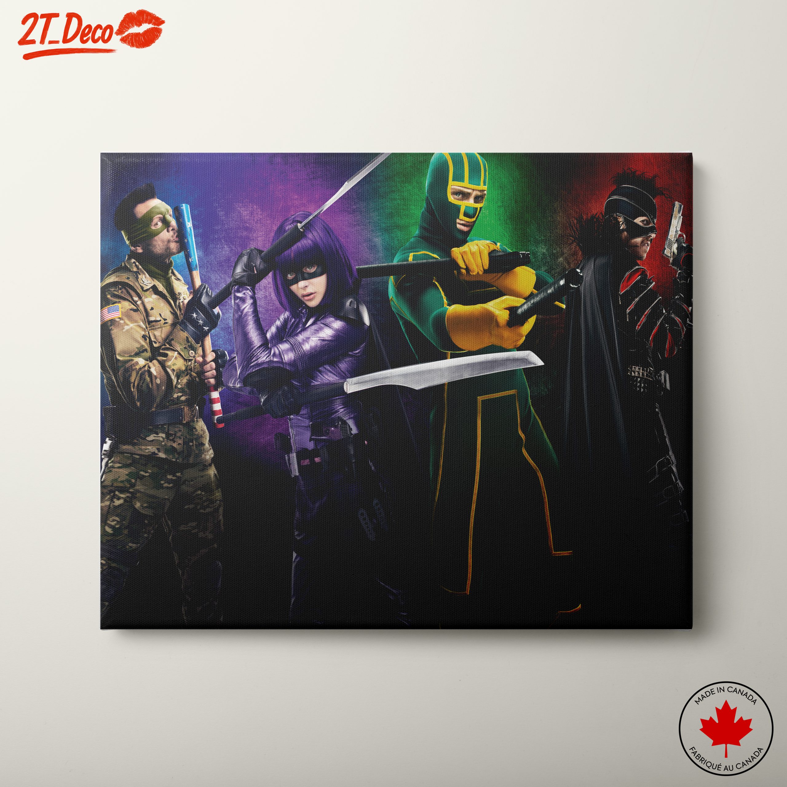 Dynamic Superhero Action Scene