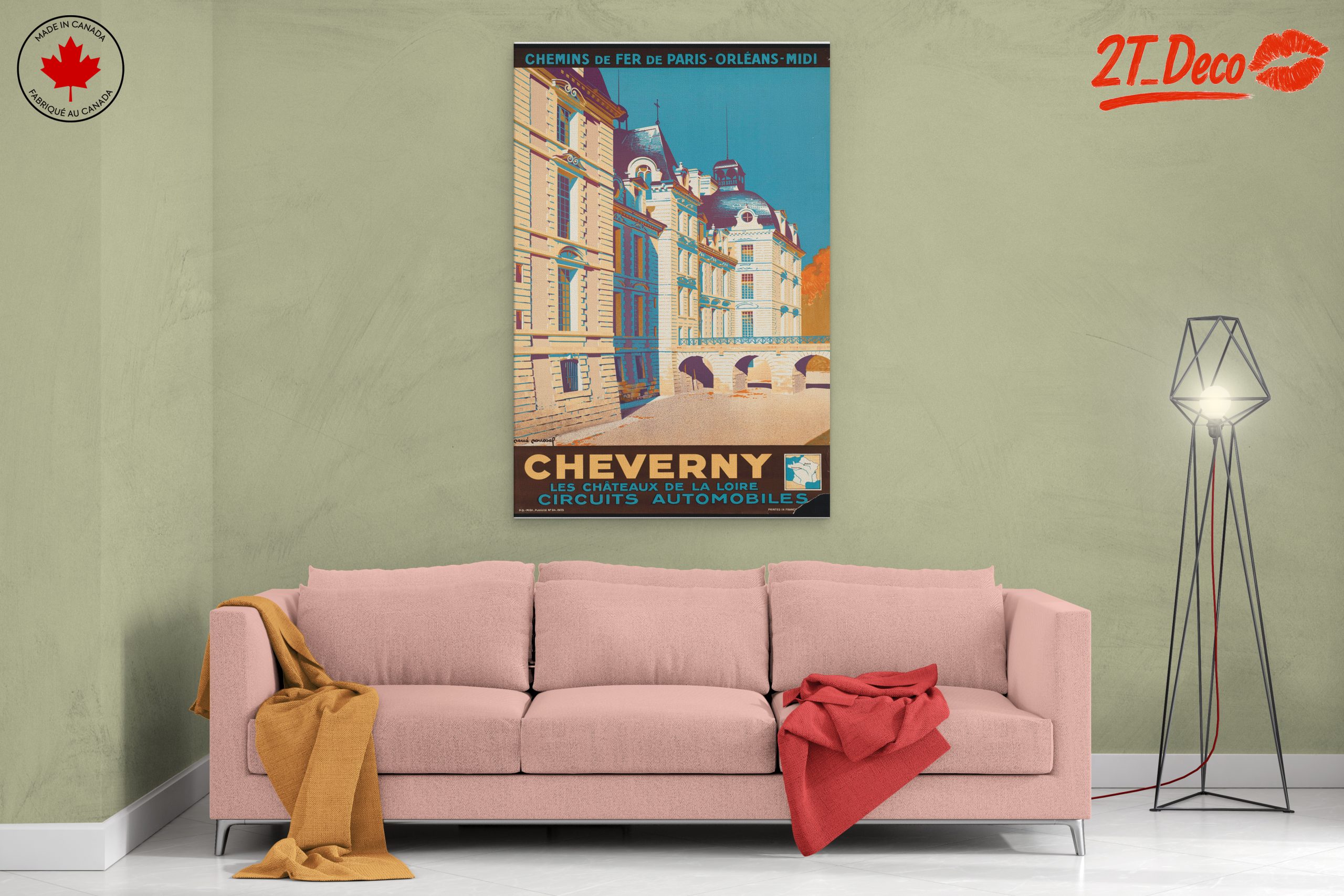 Cheverny Chateau Vintage Travel Poster - Image 2