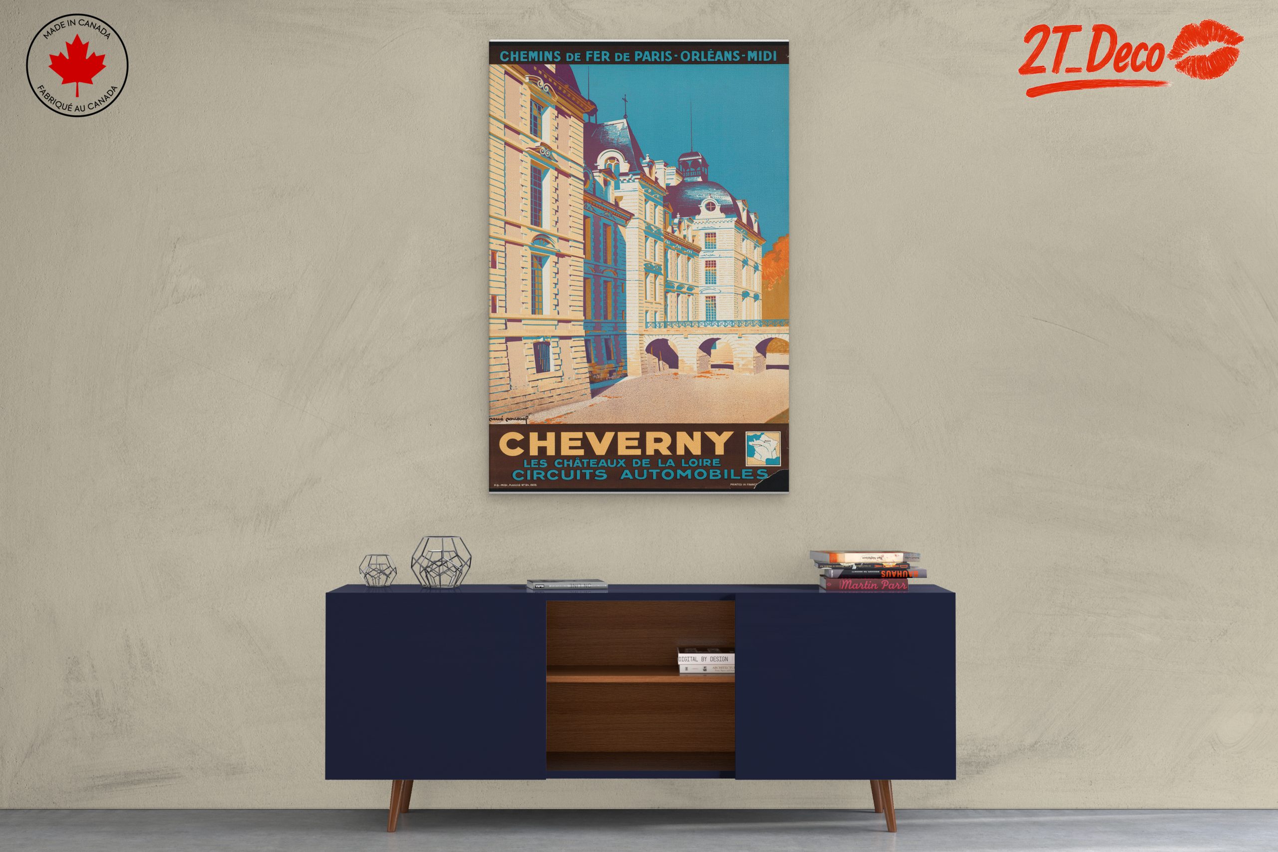 Cheverny Chateau Vintage Travel Poster - Image 3