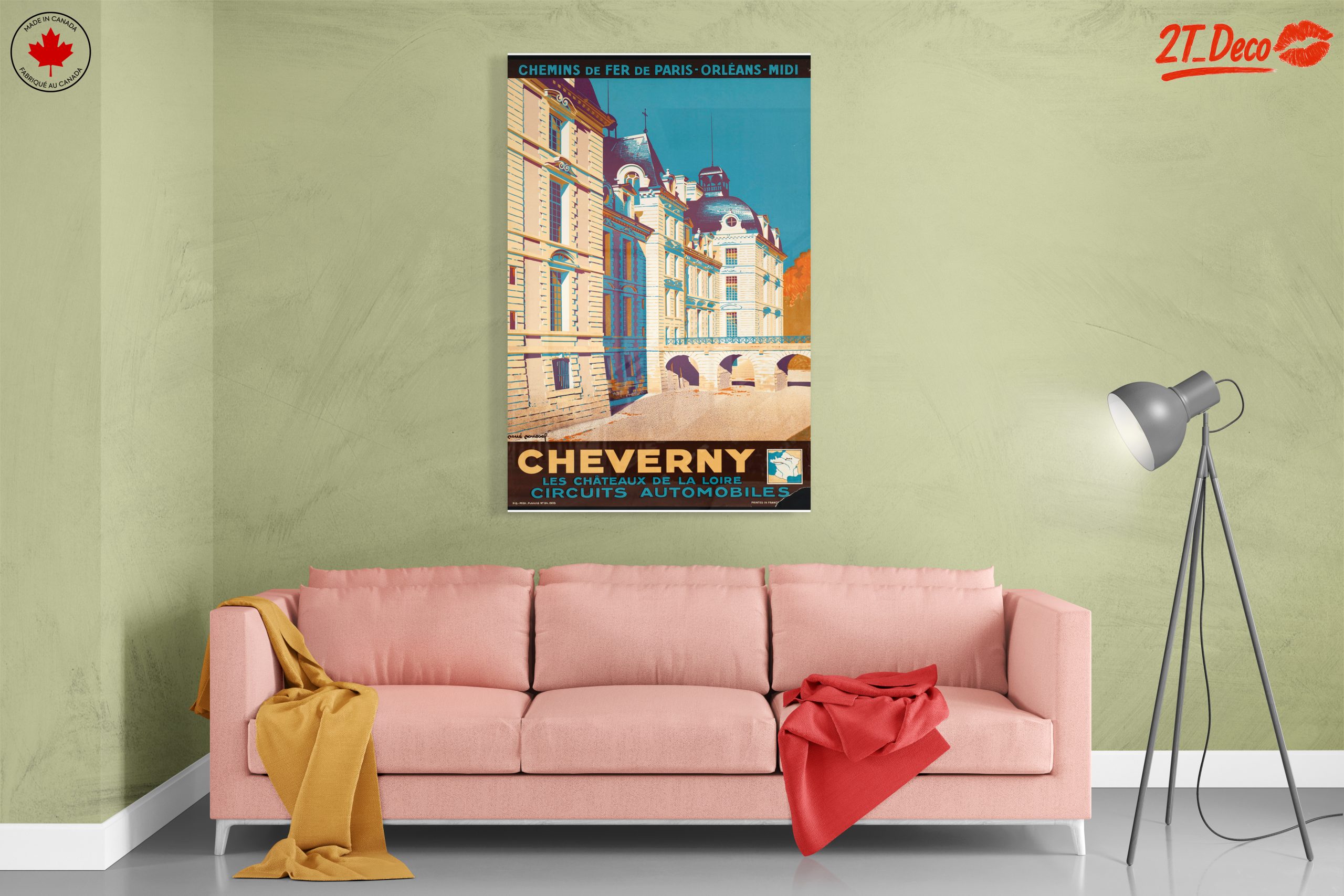 Cheverny Chateau Vintage Travel Poster - Image 7