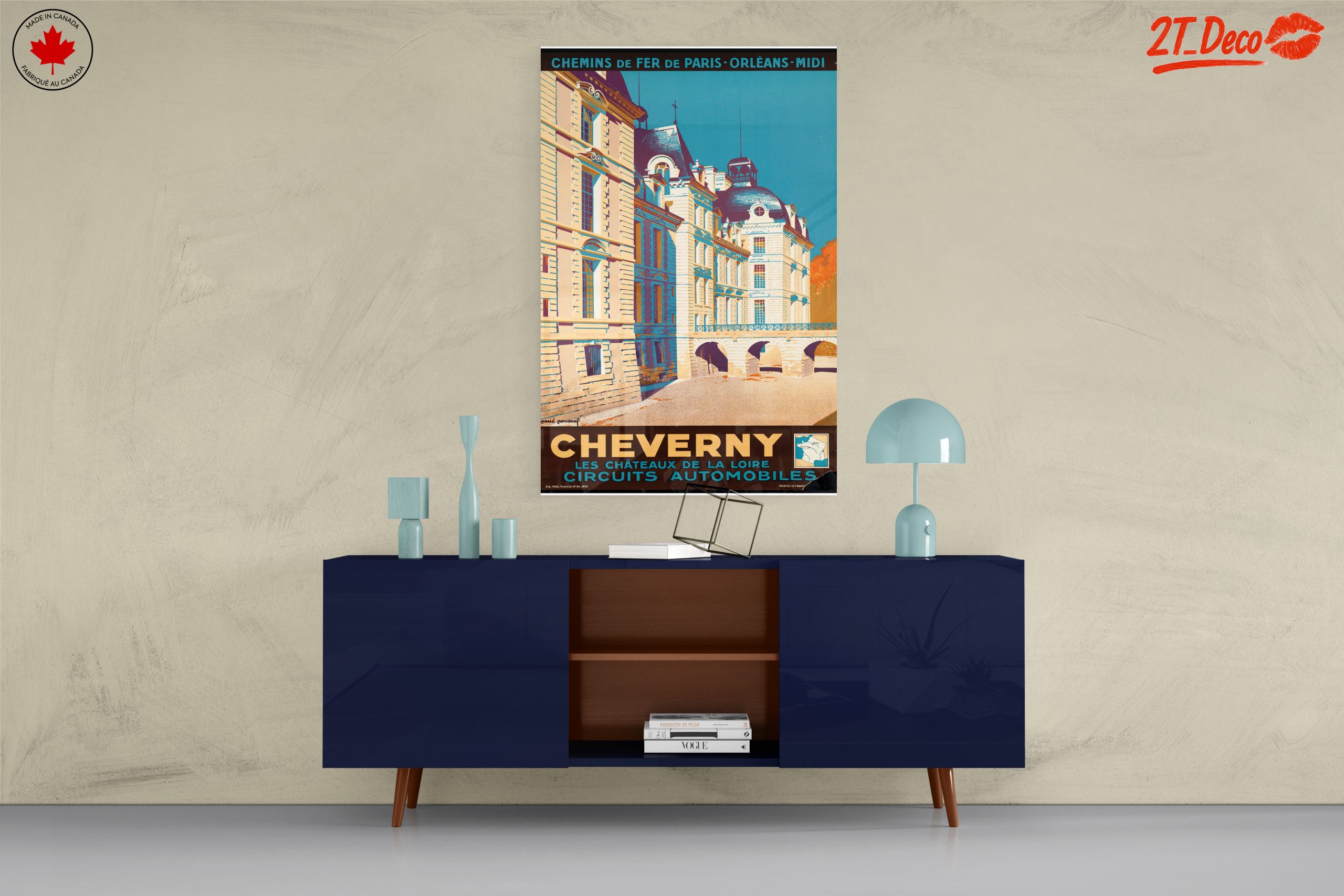 Cheverny Chateau Vintage Travel Poster - Image 8