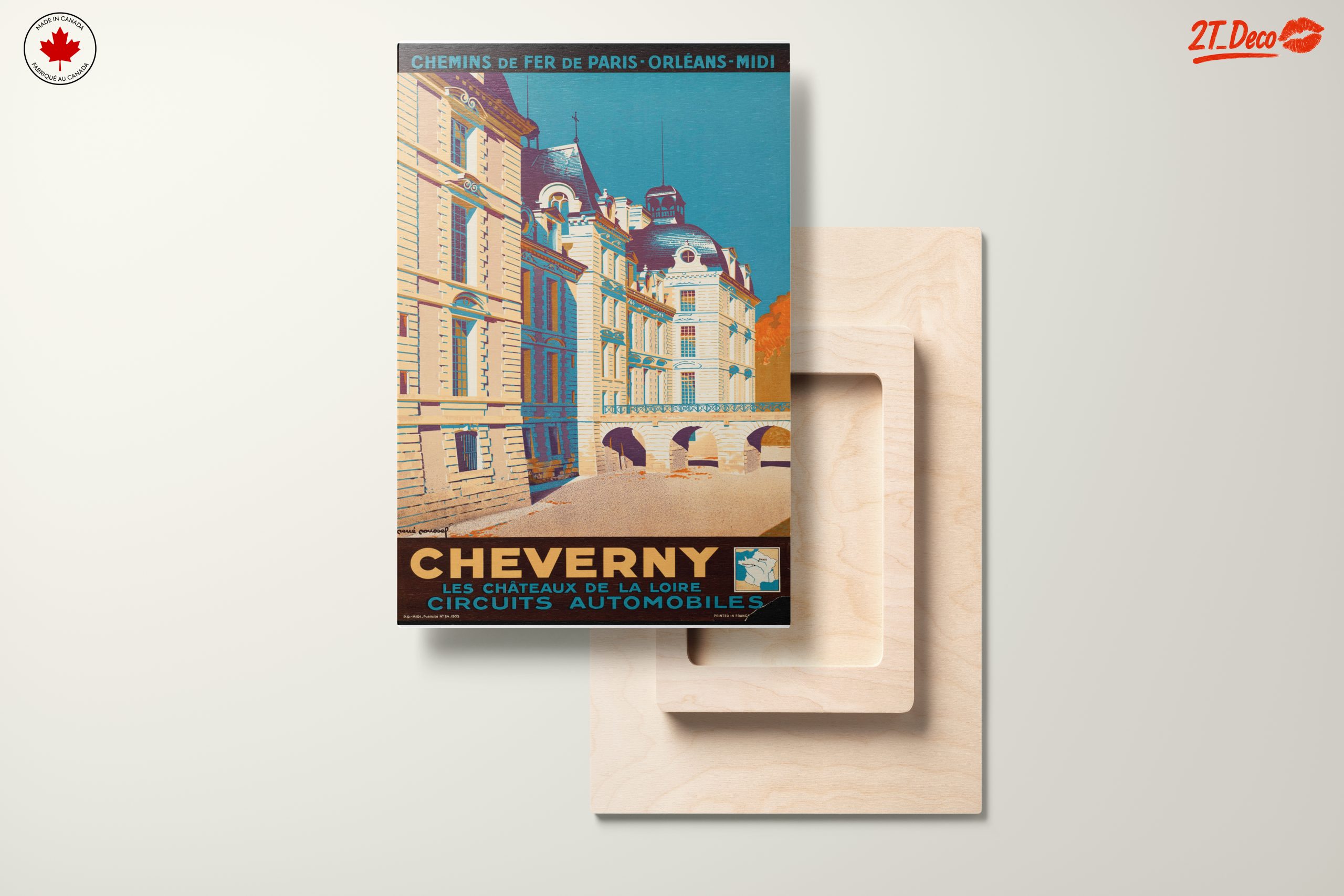 Cheverny Chateau Vintage Travel Poster - Image 11