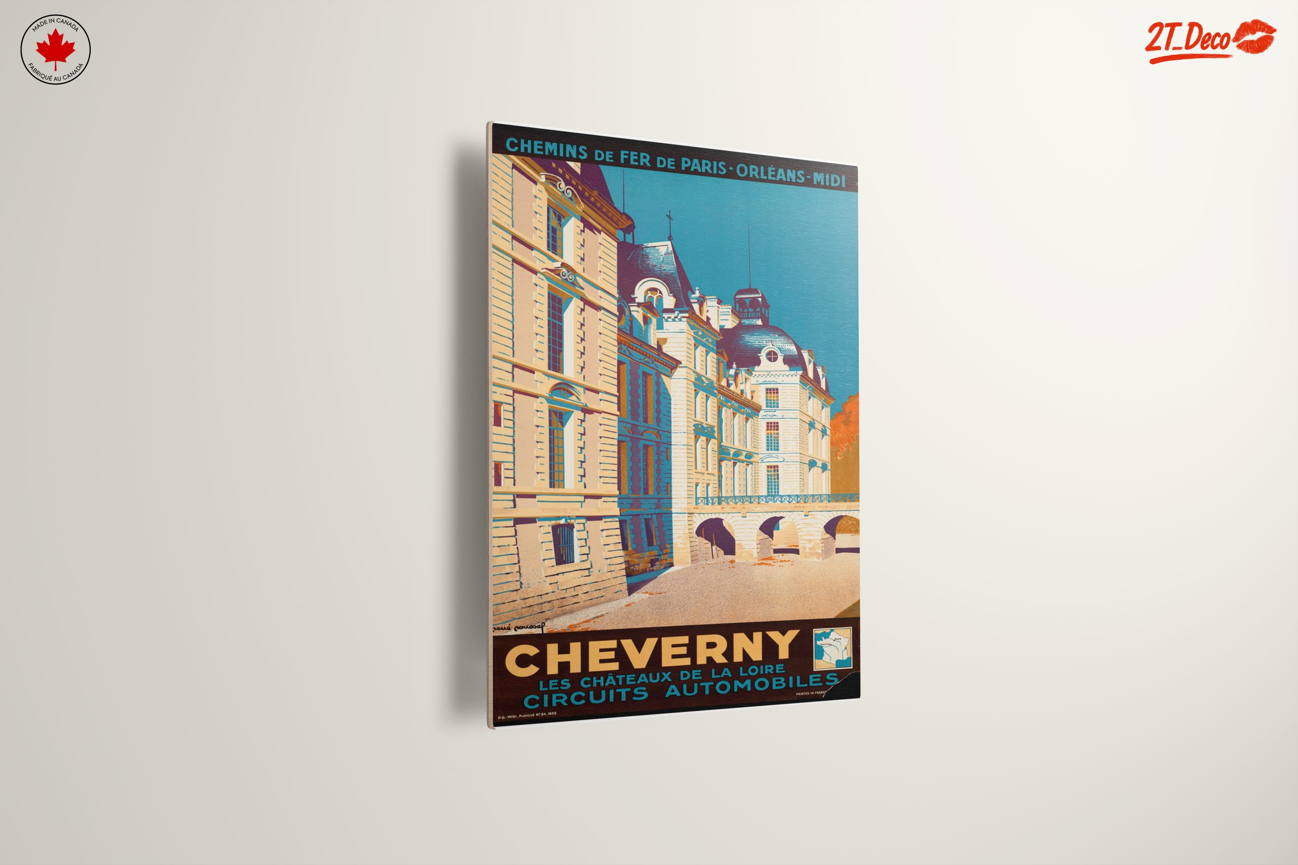 Cheverny Chateau Vintage Travel Poster - Image 13