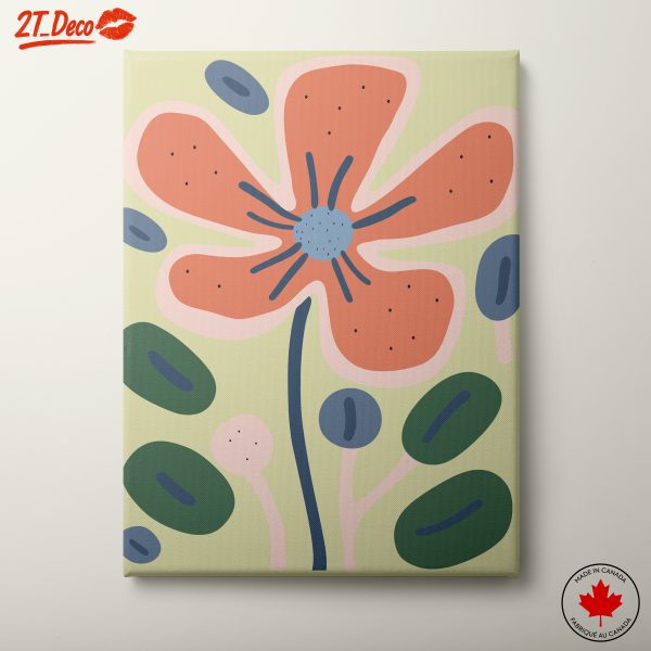 Abstract Botanical Flower Artwork